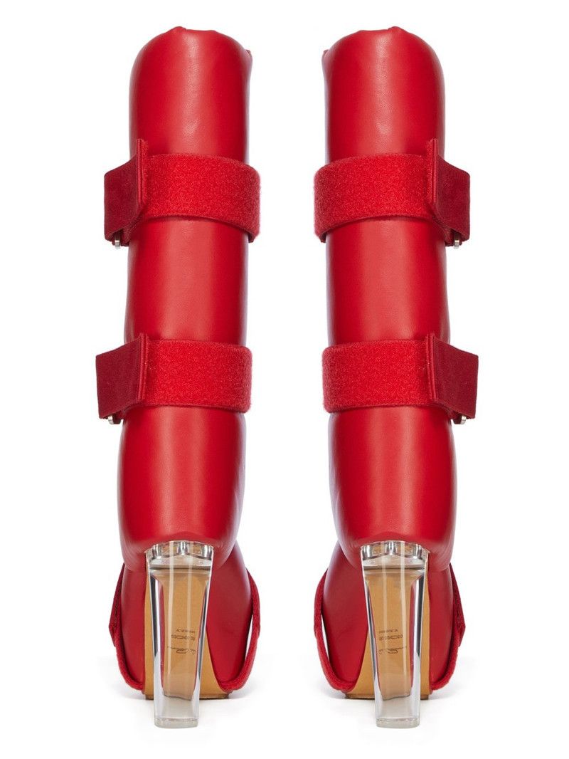 Rick Owens o1y0126 Boots in Red Size US 8 / IT 38 - 4 Thumbnail