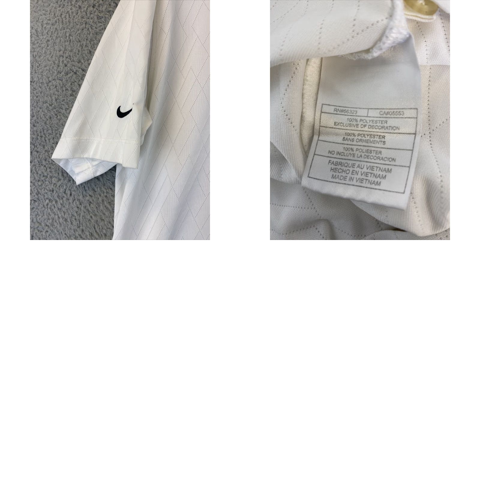 Nike Nike XL White Dri-Fit Short Sleeve Golf Polo Shirt / 61-10 Men's Polo Shirt Nike Dri-Fit Golf Shirt White XL Size US XL / EU 56 / 4 - 8 Thumbnail