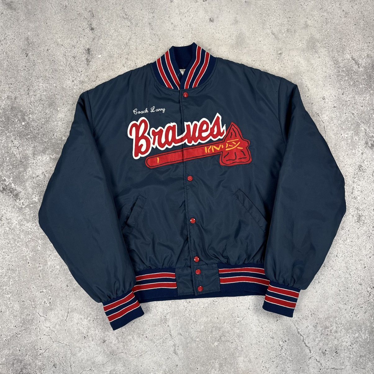 Holloway × Starter × Vintage Vintage 80s Holloway Atlanta Braves Varsity Bomber Jacket Size US XL / EU 56 / 4 - 2 Thumbnail