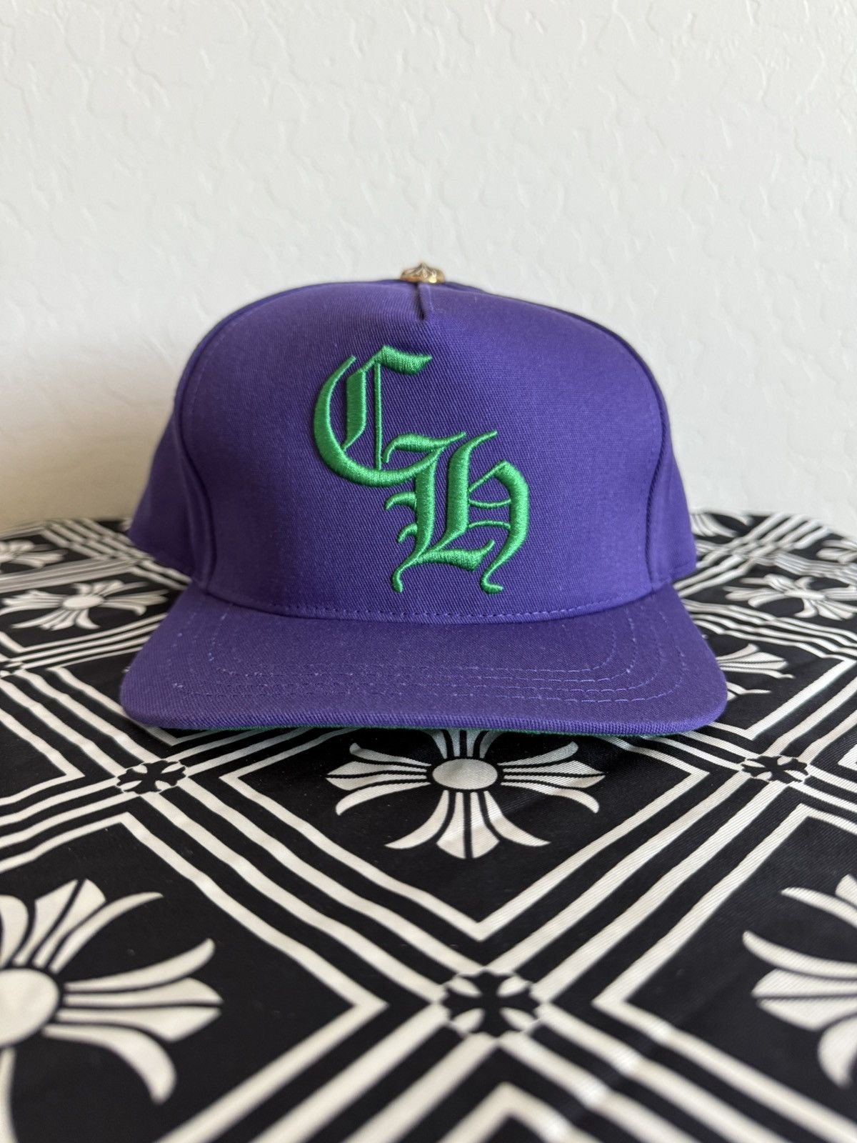 Chrome Hearts CH LOGO 5 PANEL SNAPBACK HAT | Grailed