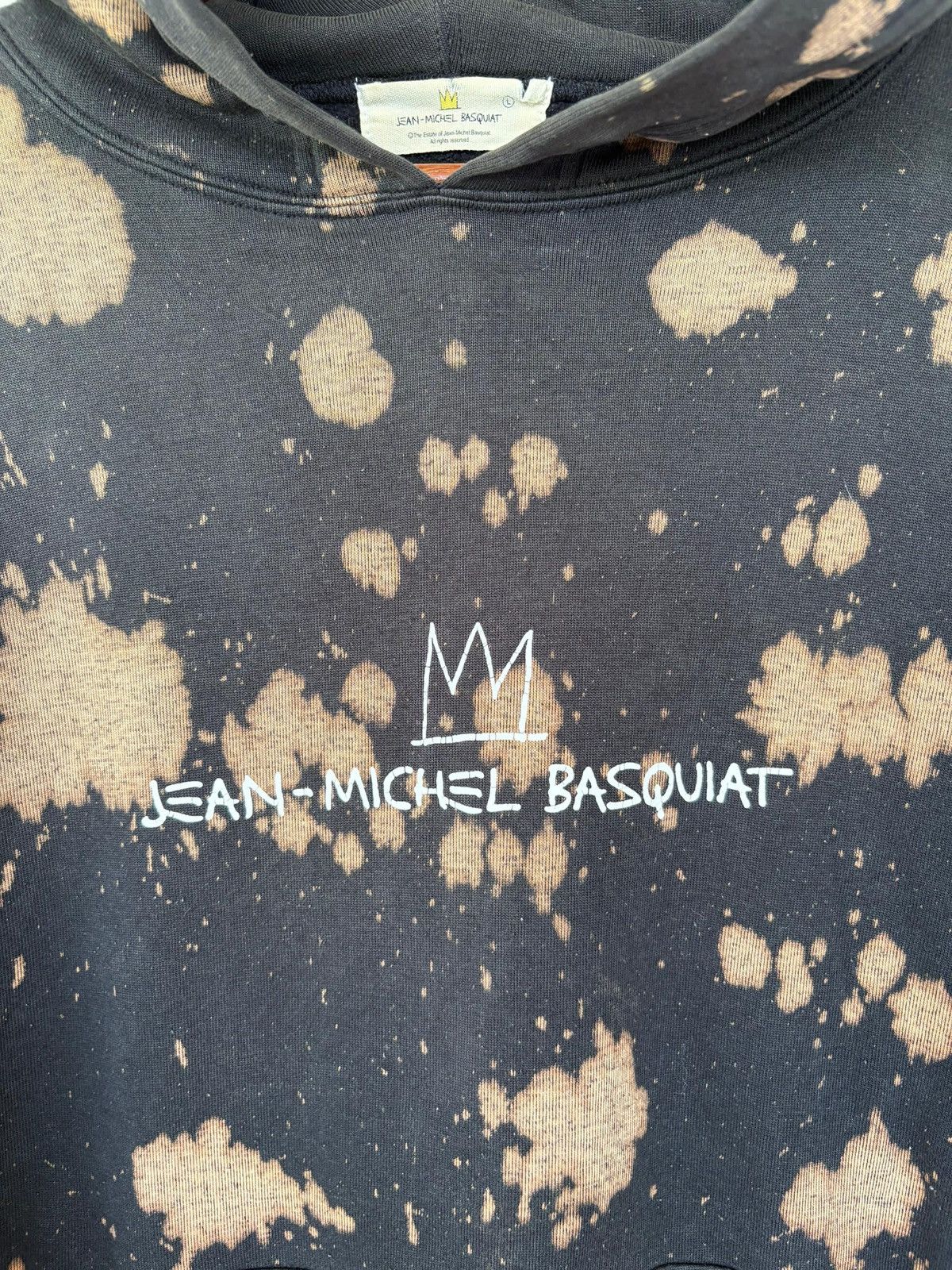 Jean-Michel Basquiat VTG Jean Michel Basquiat MilesDavisAllStar Hoodies Acid Wash Size US L / EU 52-54 / 3 - 10 Thumbnail