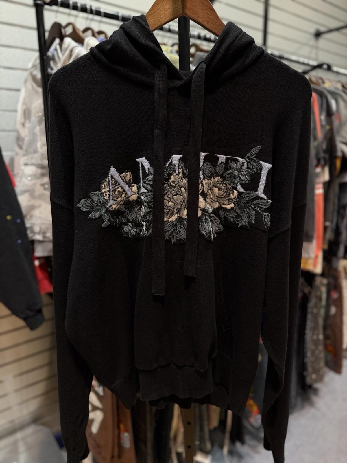 Amiri Amiri Men's Black Logo Pullover Hoodie Sweater Size Medium Size US M / EU 48-50 / 2 - 1 Thumbnail