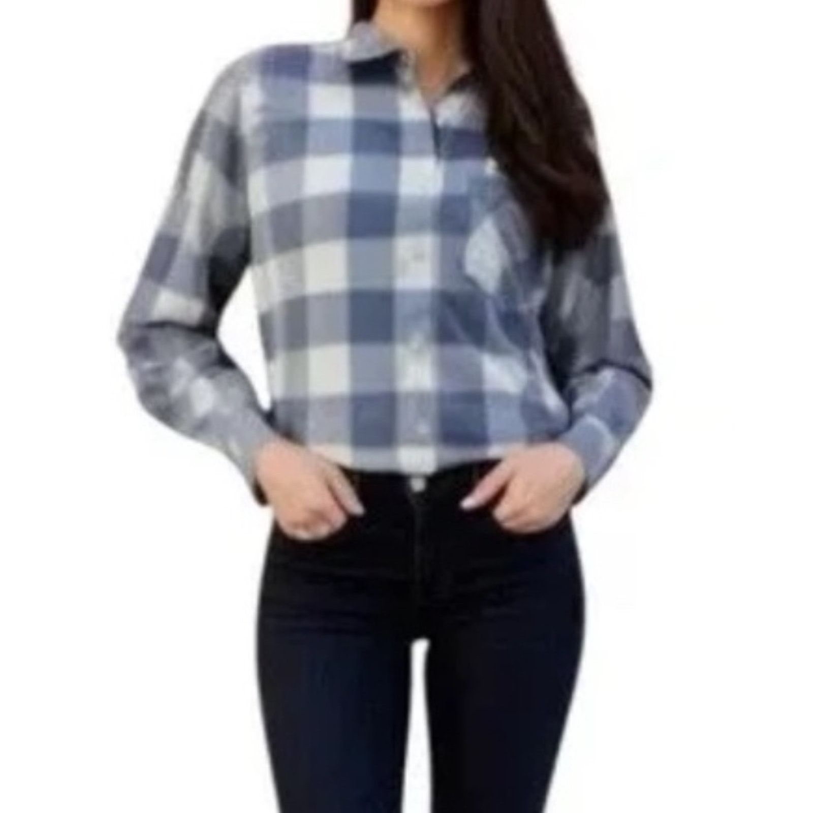 UNTUCKit Untuckit · Womens Size 18 Volnay Plaid Button-Up Shirt · New Size S / US 4 / IT 40 - 1 Thumbnail