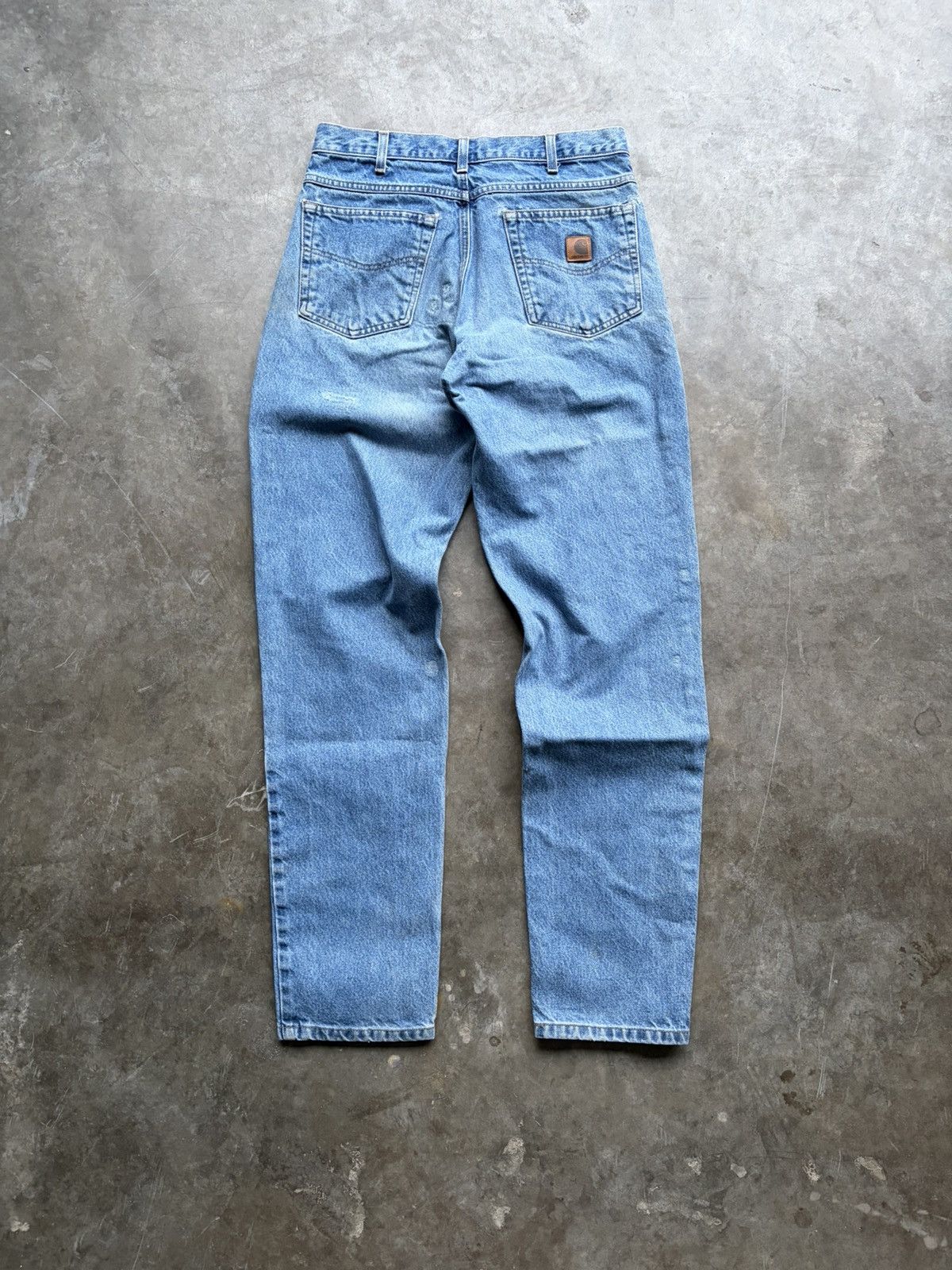 Carhartt Vintage 1990s Carhartt Workwear Light Wash Denim Jeans Size US 34 / EU 50 - 1 Thumbnail