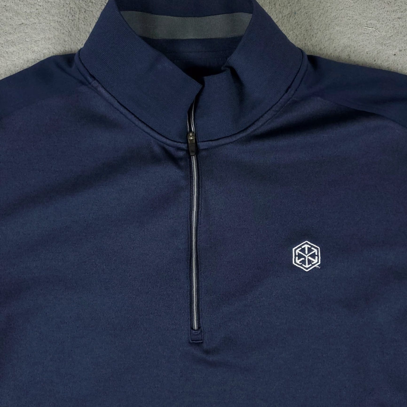 Nike Nike Sweater Mens Size Large Navy Blue Dri Fit 1/4 Zip Pullover Sweatshirt Size US L / EU 52-54 / 3 - 2 Thumbnail