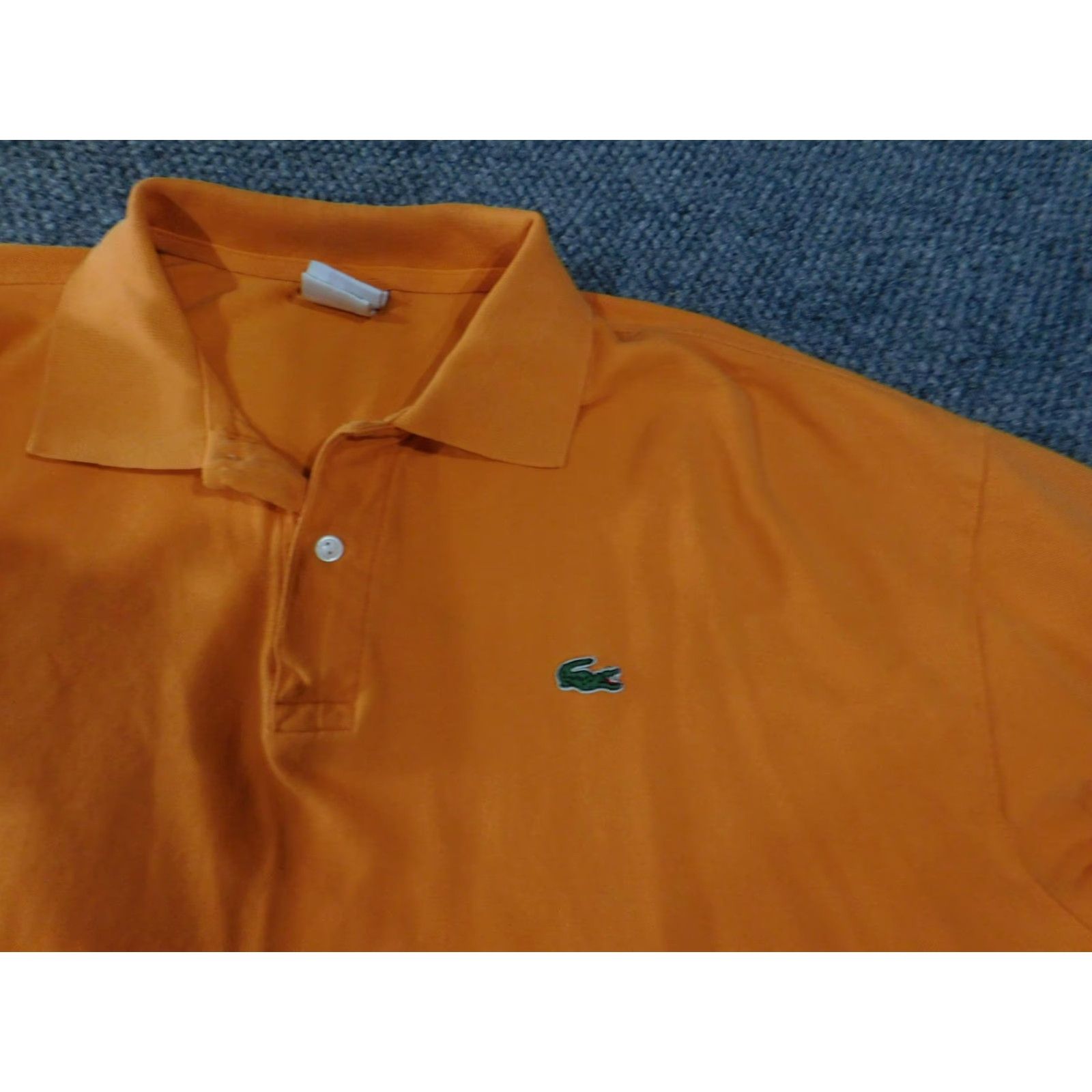 Lacoste Lacoste Polo Shirt Mens 4XL Orange Short Sleeve Pique Cotton Crocodile Logo Shirt Size US XXL / EU 58 / 5 - 4 Thumbnail