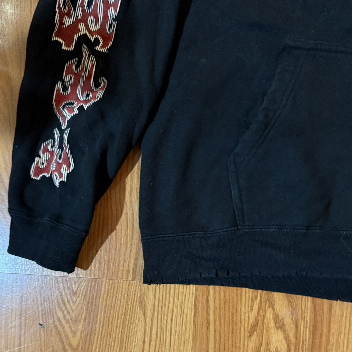 AC/DC AC/DC Y2K Flame Sleeve Print Hoodie Grunge Size US M / EU 48-50 / 2 - 2 Thumbnail