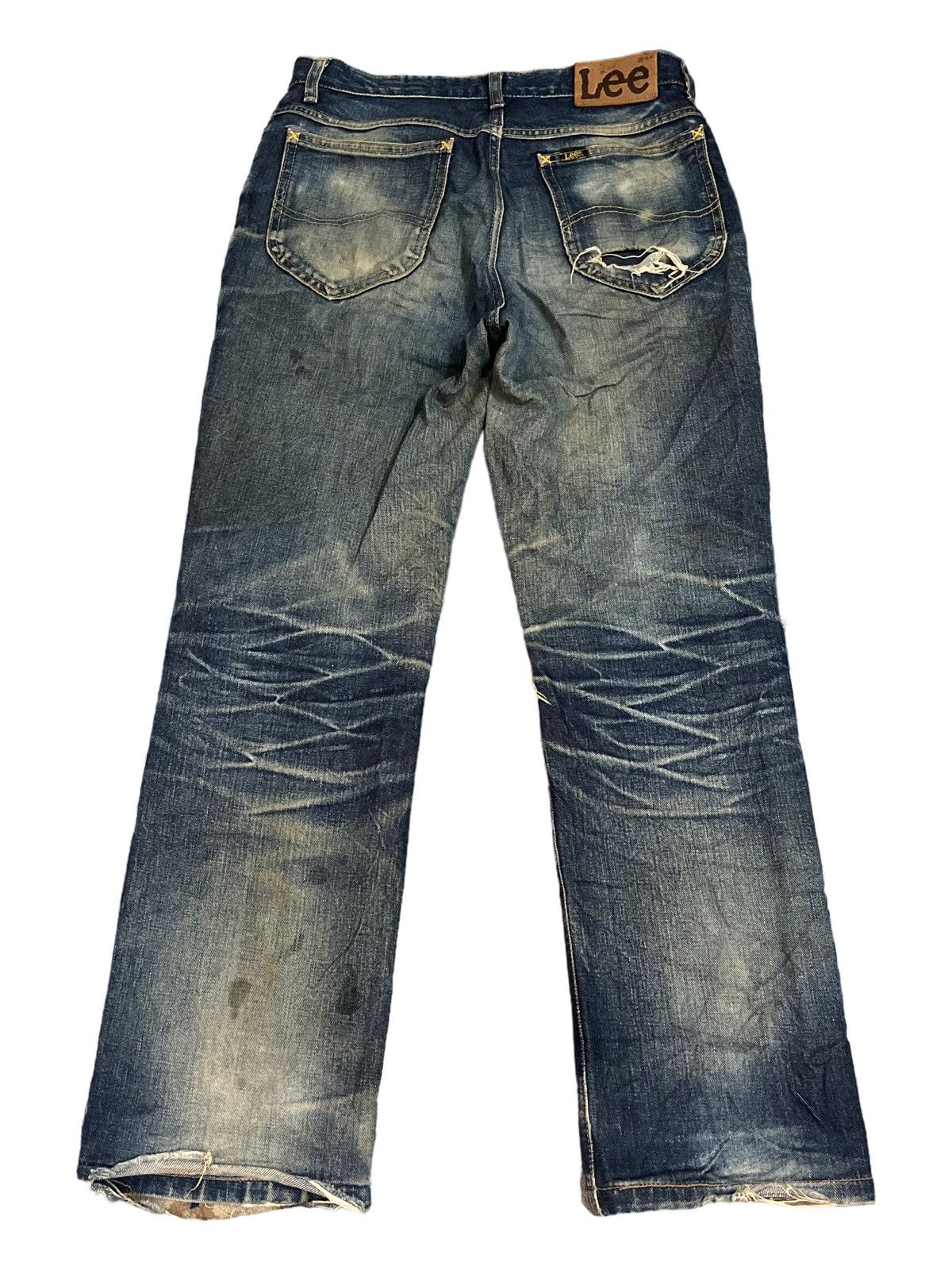 Lee Vintage Lee Riders MudWashed Distressed Style Jeans Size US 29 - 8 Thumbnail