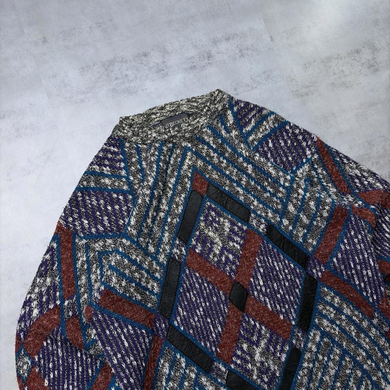 Coogi Vintage 90’s JT Beckett Geometric Knit Coogi Style Sweater Size US M / EU 48-50 / 2 - 5 Thumbnail