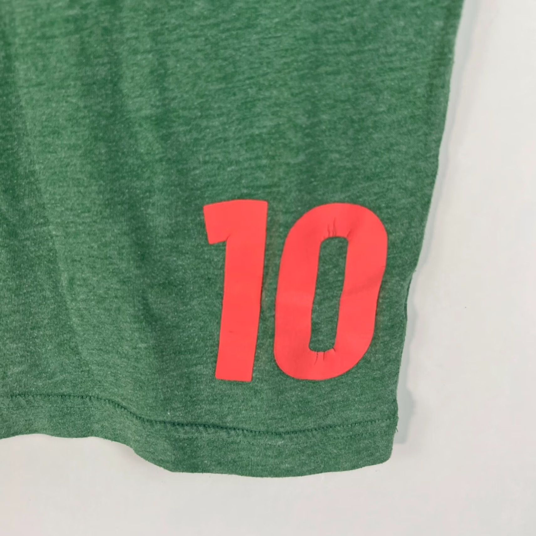 Vintage Messi #10 T Shirt - PSG Men’s Size M Green - Adult Crew Neck Solid Tee, Vintage Look, 90s Style, Soccer Fan Gift Mens Size US M / EU 48-50 / 2 - 3 Thumbnail