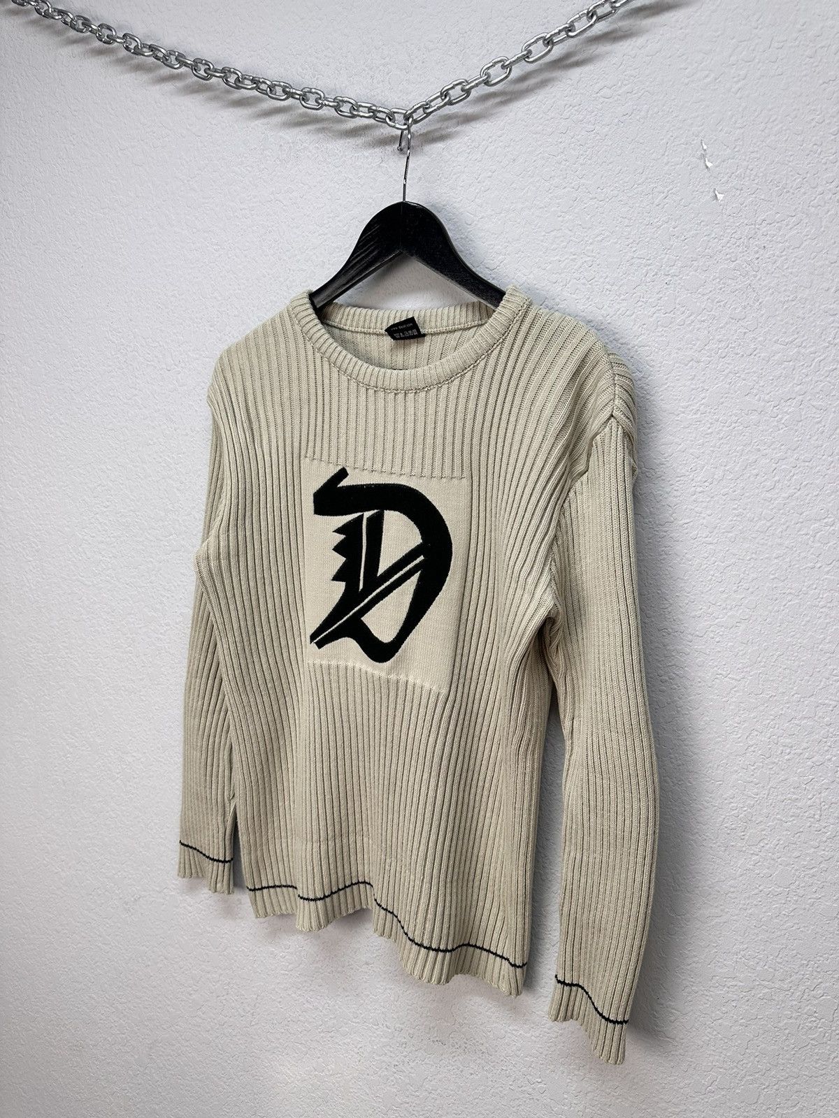 Diesel Vintage Diesel Striped Knit Sweater Distressed Avantgarde Size US M / EU 48-50 / 2 - 5 Thumbnail