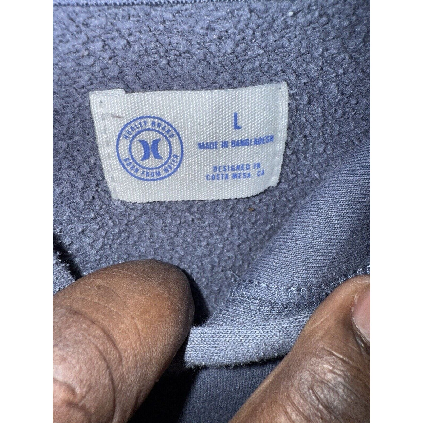 Hurley Hurley Blue Gray Hoodie Sweatshirt Men’s Large Full Zip Logo Size US L / EU 52-54 / 3 - 4 Thumbnail