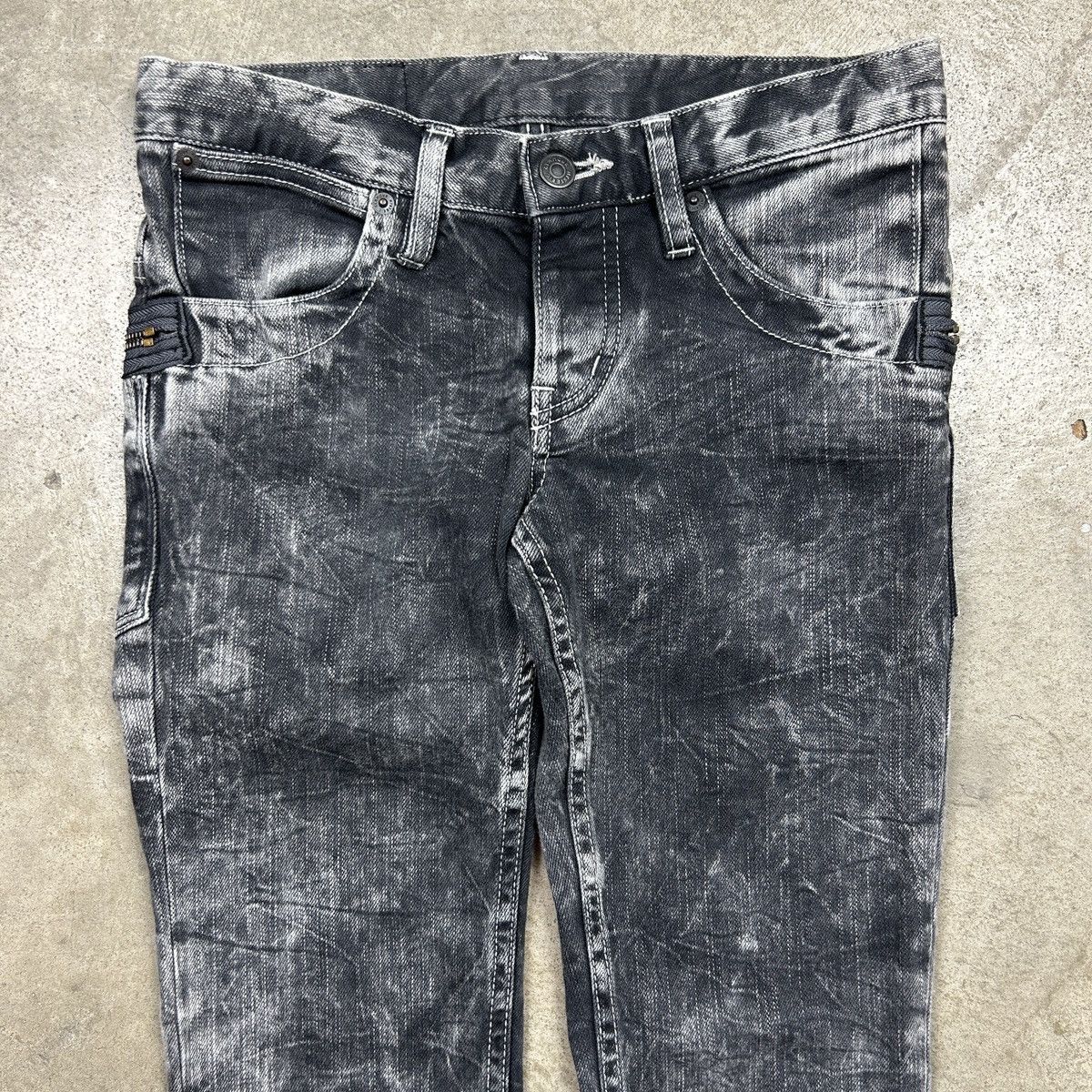 Hysteric Glamour hysteric glamour acid wash superblack jeans Size 28" / US 6 / IT 42 - 6 Thumbnail