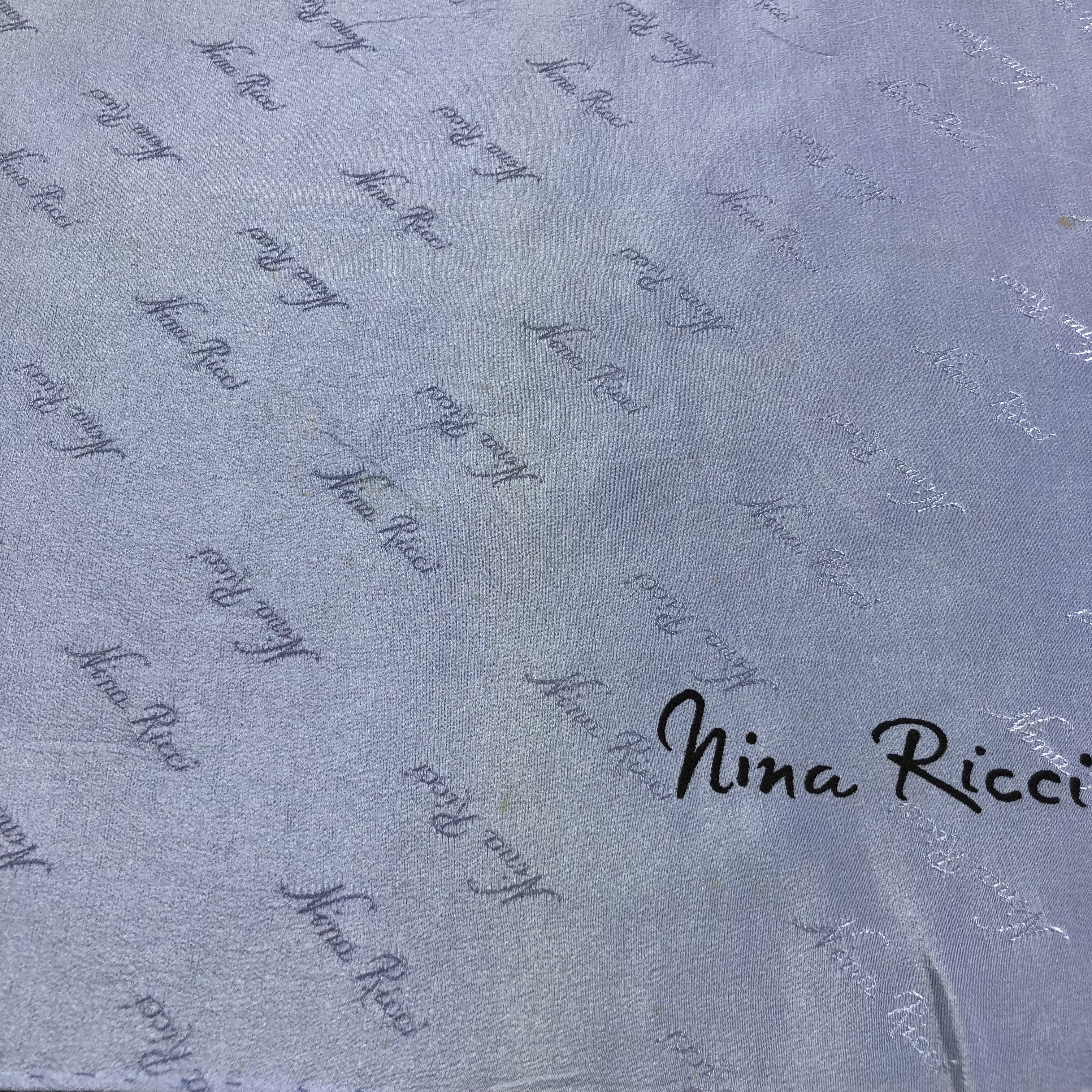 Nina Ricci Vintage Nina Ricci Luxury Hand Rolled Silk Scarf M502 Size ONE SIZE - 4 Thumbnail