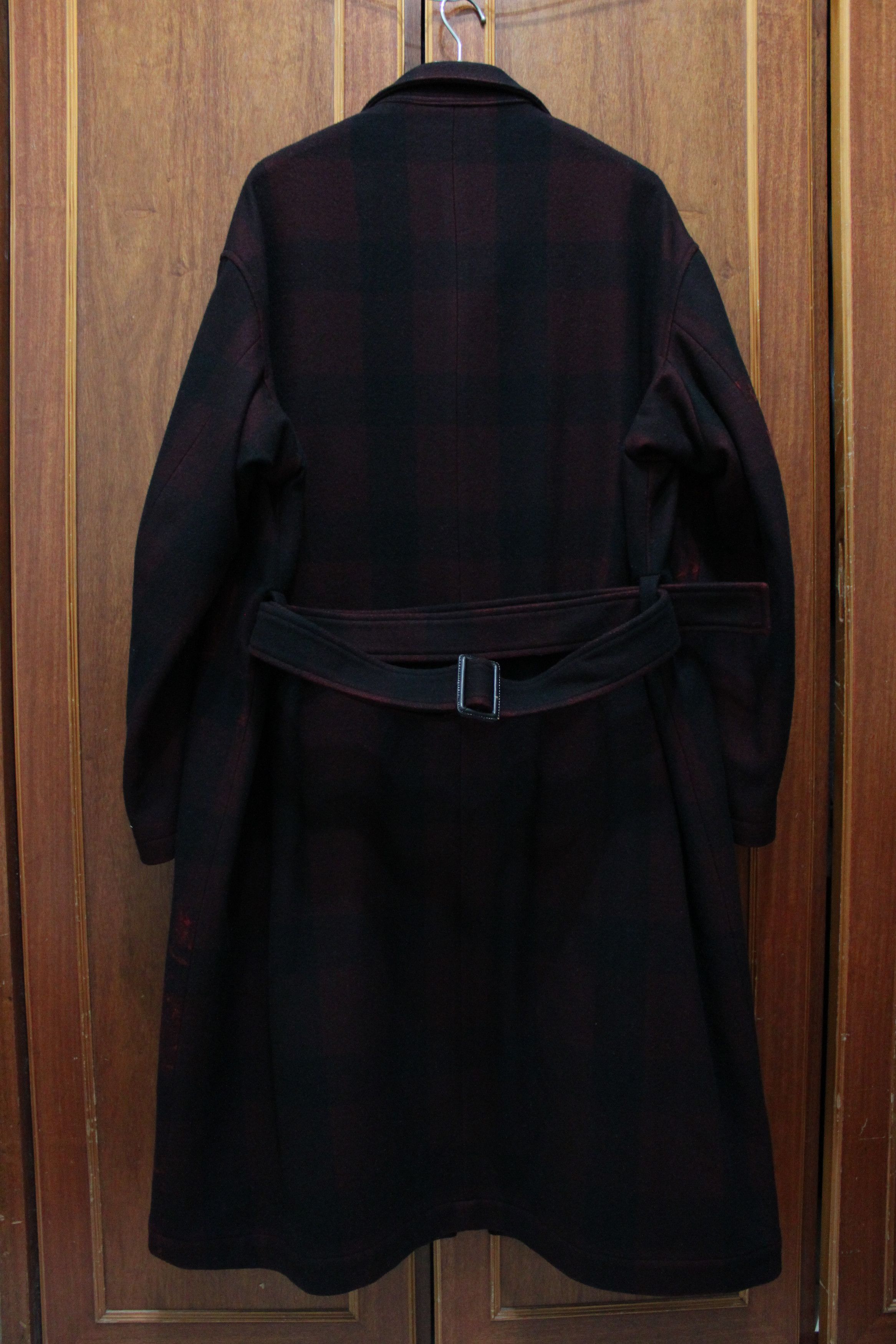 Yohji Yamamoto Yohji Yamamoto AW20 Look 15 Red Black Coat by Suzume Uchida Size US S / EU 44-46 / 1 - 5 Thumbnail