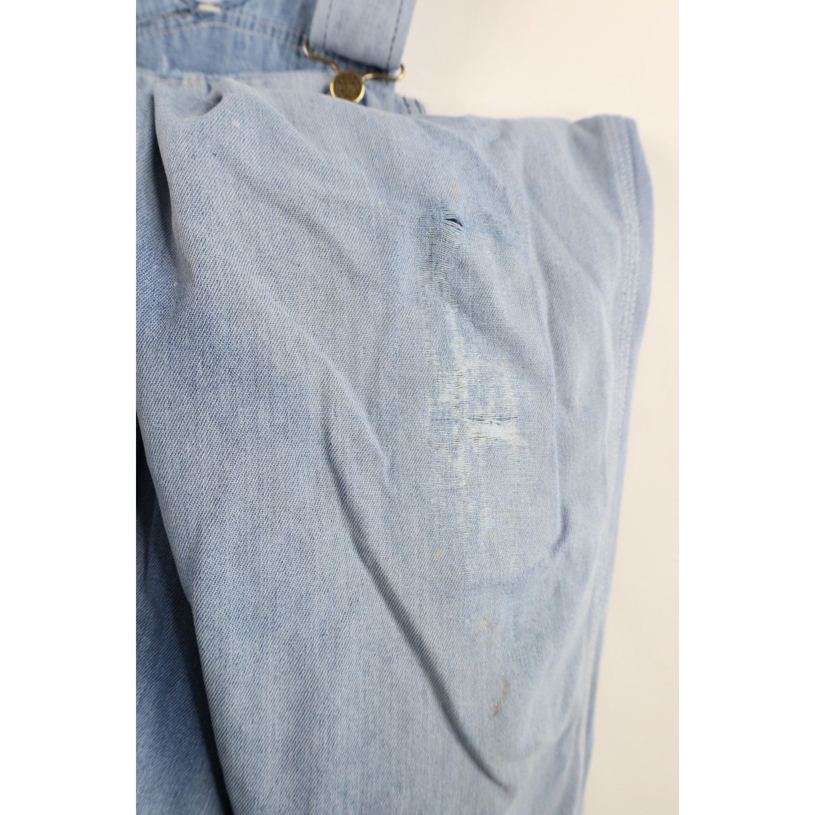 Vintage Vintage 60s 70s Streetwear Thrashed Denim Jean Overalls Size US 32 / EU 48 - 12 Thumbnail