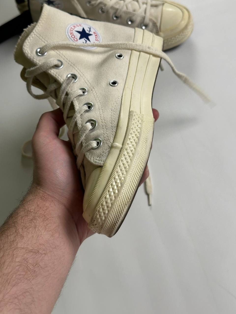 Comme des Garcons PLAY × Converse Cute Comme des Garcons Converse Sneakers 🔥 Size US 6.5 / IT 36.5 - 5 Thumbnail