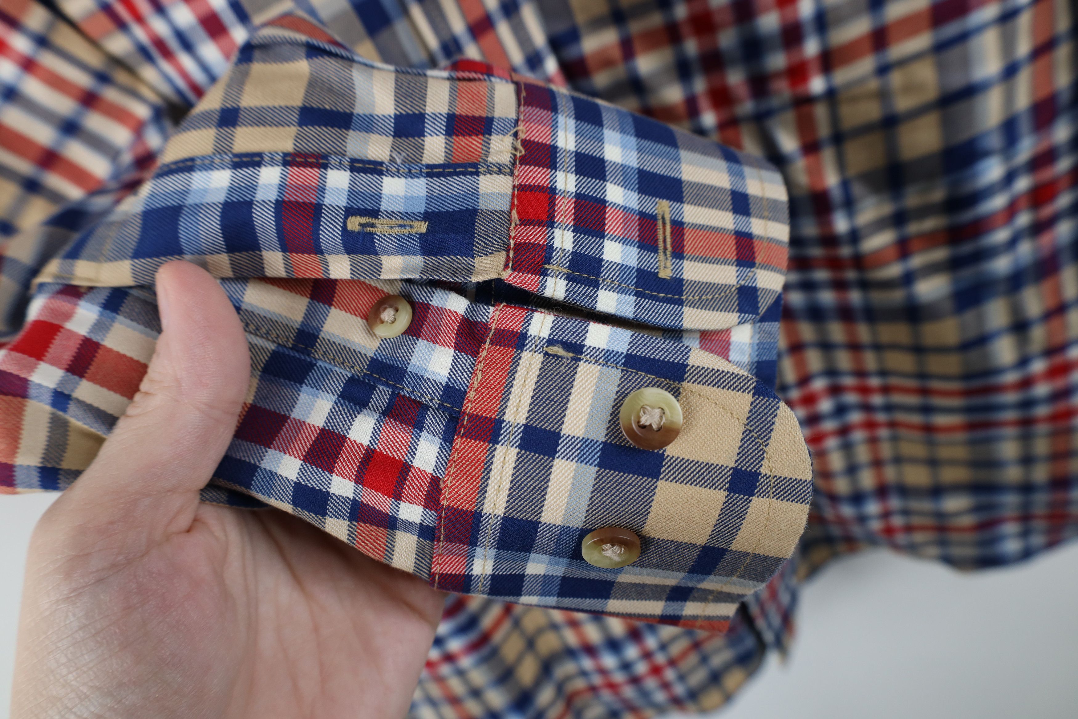 Jos. A. Bank Jos A Bank Fit Checkered Plaid Collared Button Down Shirt Size US L / EU 52-54 / 3 - 4 Thumbnail