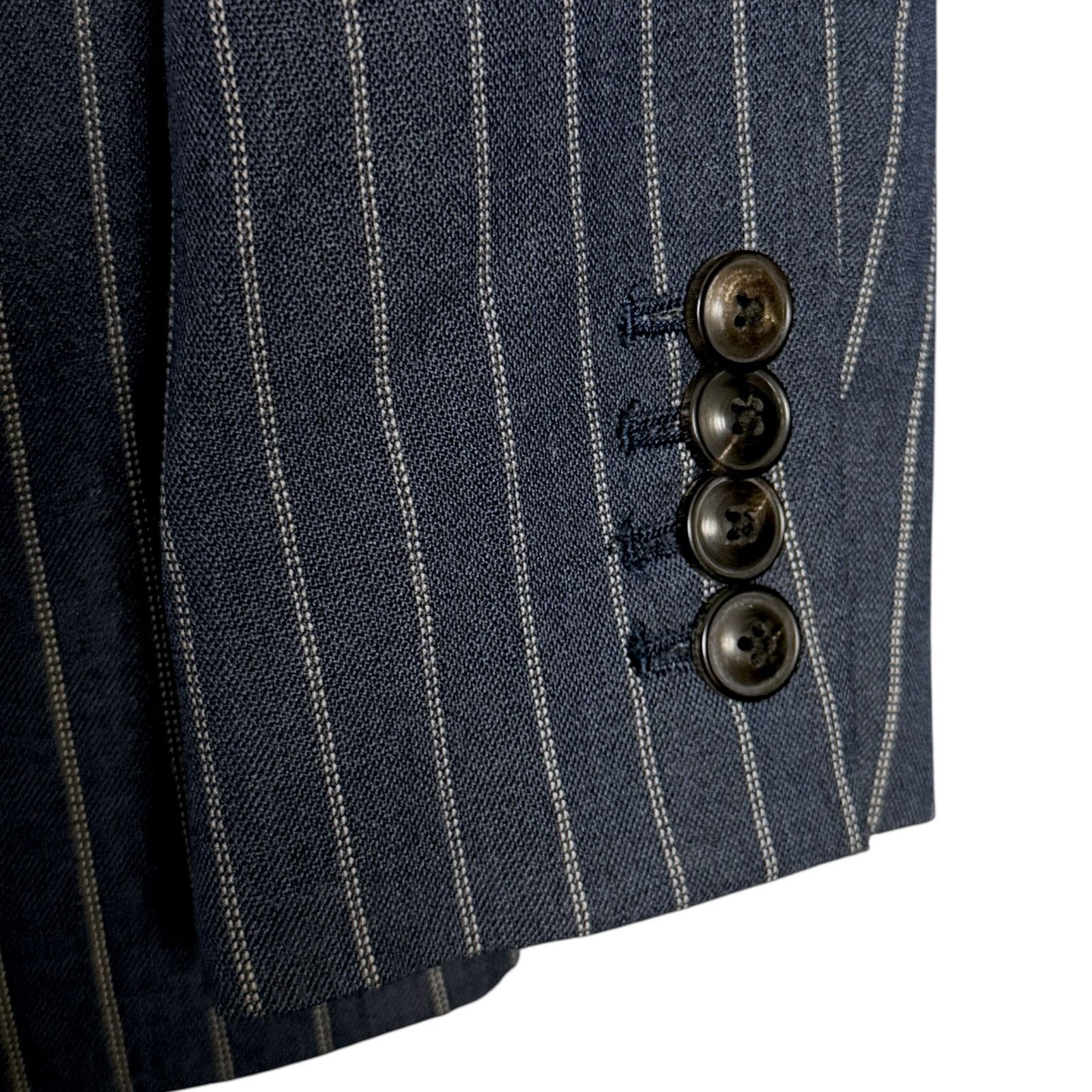 J.Crew J.Crew Ludlow Blazer Womens 2 Blue Striped Italian Wool Size XS / US 0-2 / IT 36-38 - 6 Thumbnail