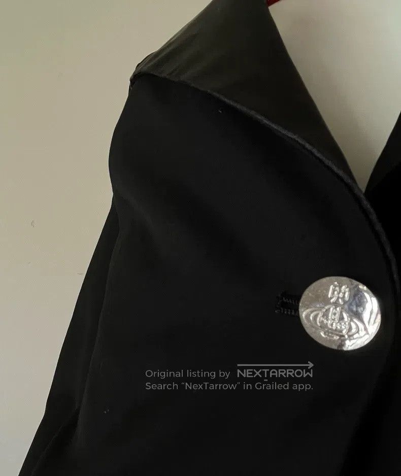 Vivienne Westwood Vivienne Westwood Self-Pad Shoulders Black Blazer with Sil Size M / US 6-8 / IT 42-44 - 4 Thumbnail