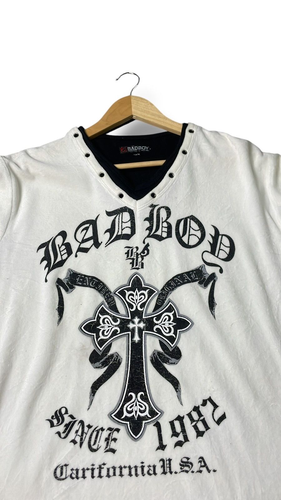 If Six Was Nine × Japanese Brand × Le Grande Bleu (L.G.B.) Bad Boy Brand Cross Print Long Sleeves (63) Size US M / EU 48-50 / 2 - 3 Thumbnail