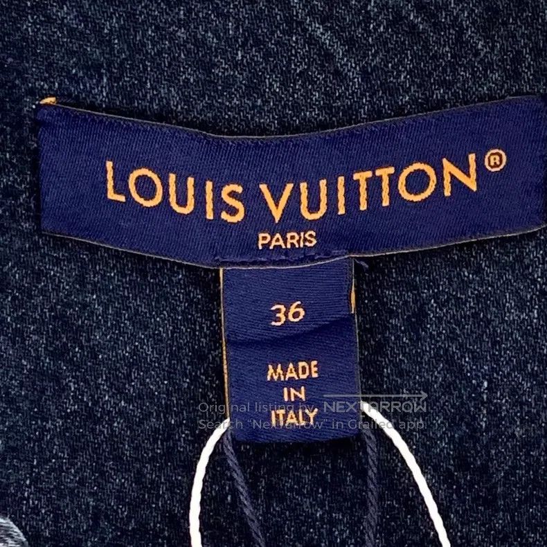 Louis Vuitton Louis Vuitton 24 dark blue logo embroidered cotton crew ne Size XS / US 0-2 / IT 36-38 - 6 Thumbnail