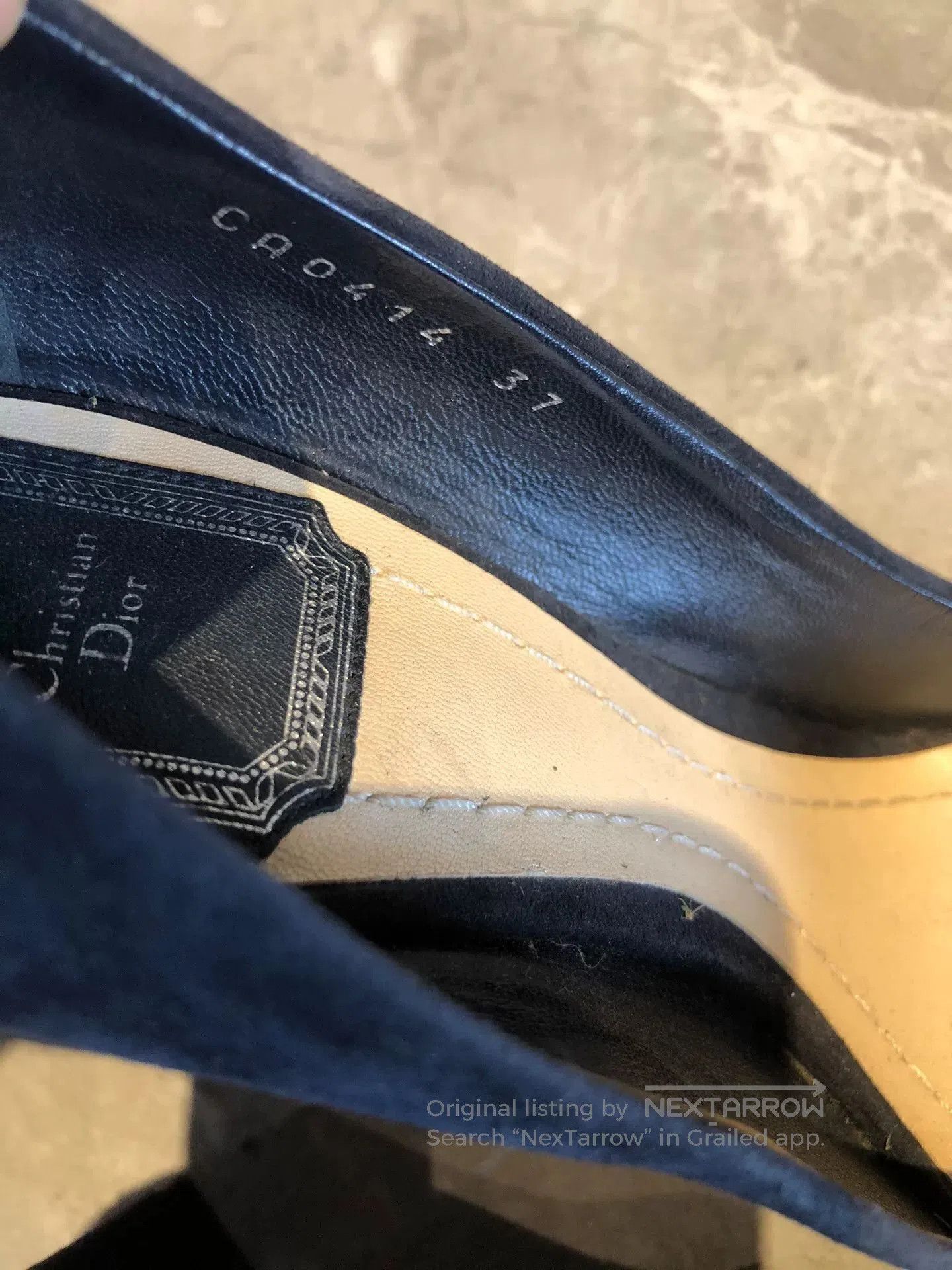 Japanese Brand Dior Limited Suede Metal Heel Shoes. Size US 6 / IT 36 - 8 Thumbnail