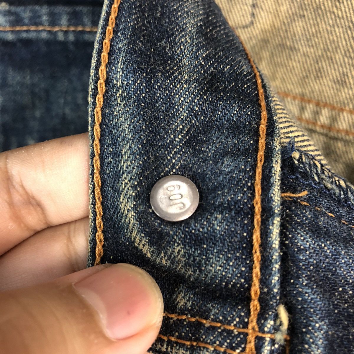 Levi's Levis 503 Blue selvedge vintage Denim Pants #A2617 Size US 33 - 14 Thumbnail