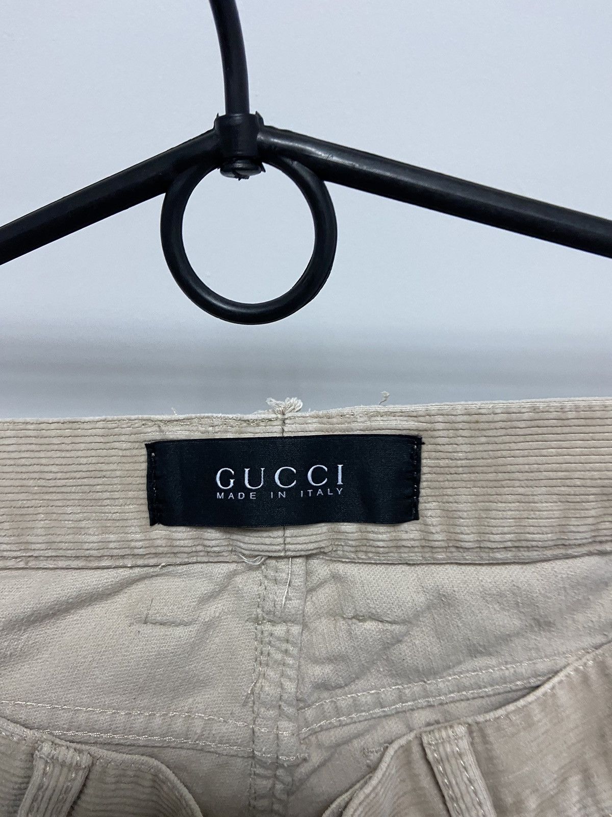Gucci × Vintage Gucci Corduroy Pants Italy Vintage Casuals small Logo Size US 32 / EU 48 - 6 Thumbnail