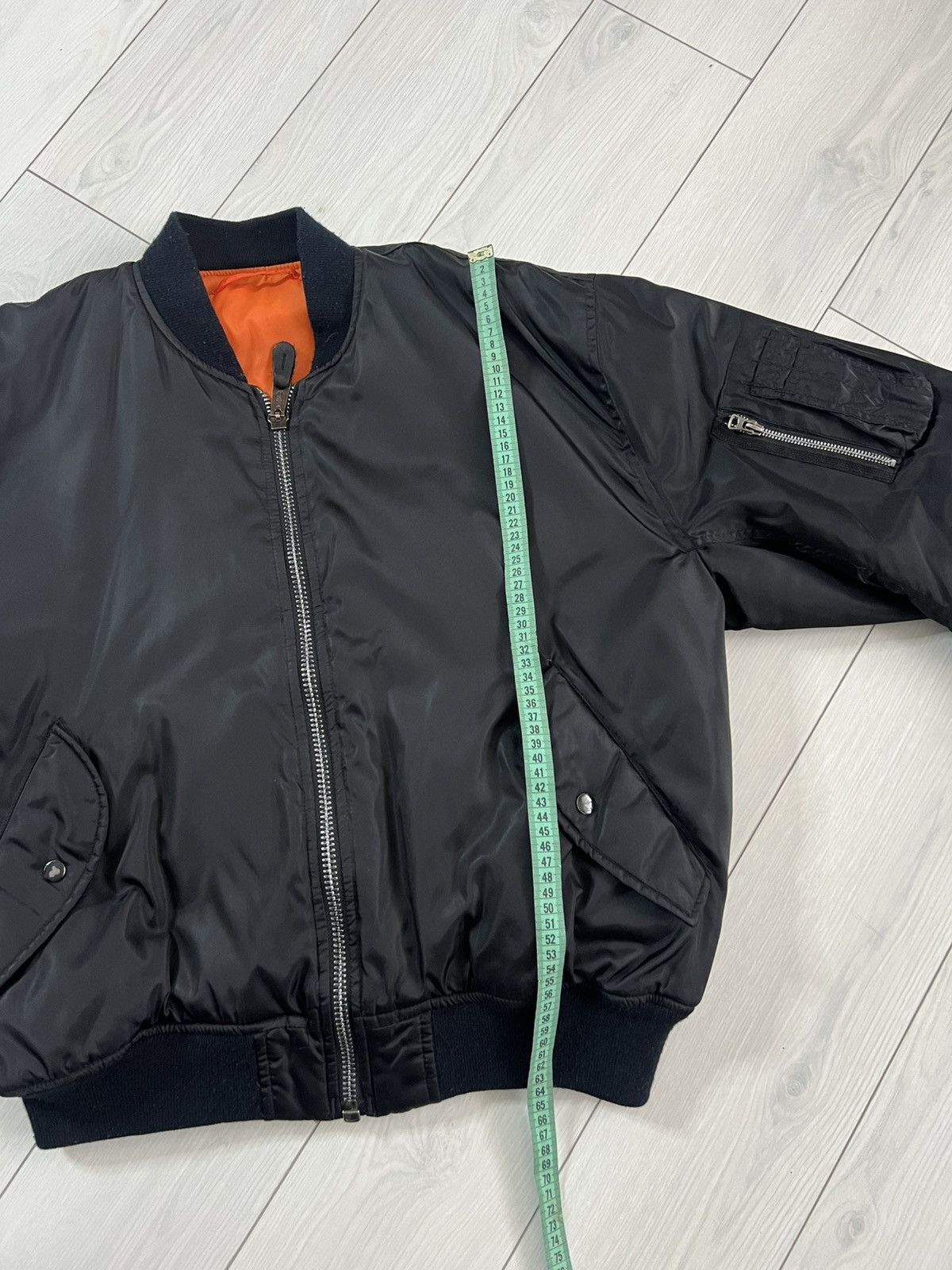 Vintage Retro MA-1 Bomber Jacket In Millitary Green Aviator Size US M / EU 48-50 / 2 - 8 Thumbnail