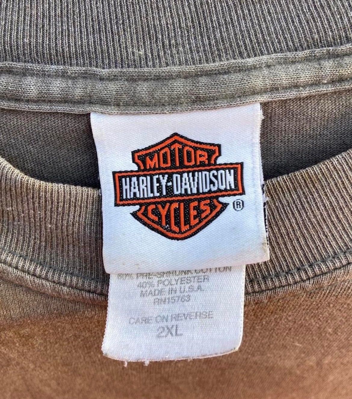 Harley Davidson Vintage Harley-Davidson Gray Graphic Tee Size 2XL Size US XXL / EU 58 / 5 - 5 Thumbnail