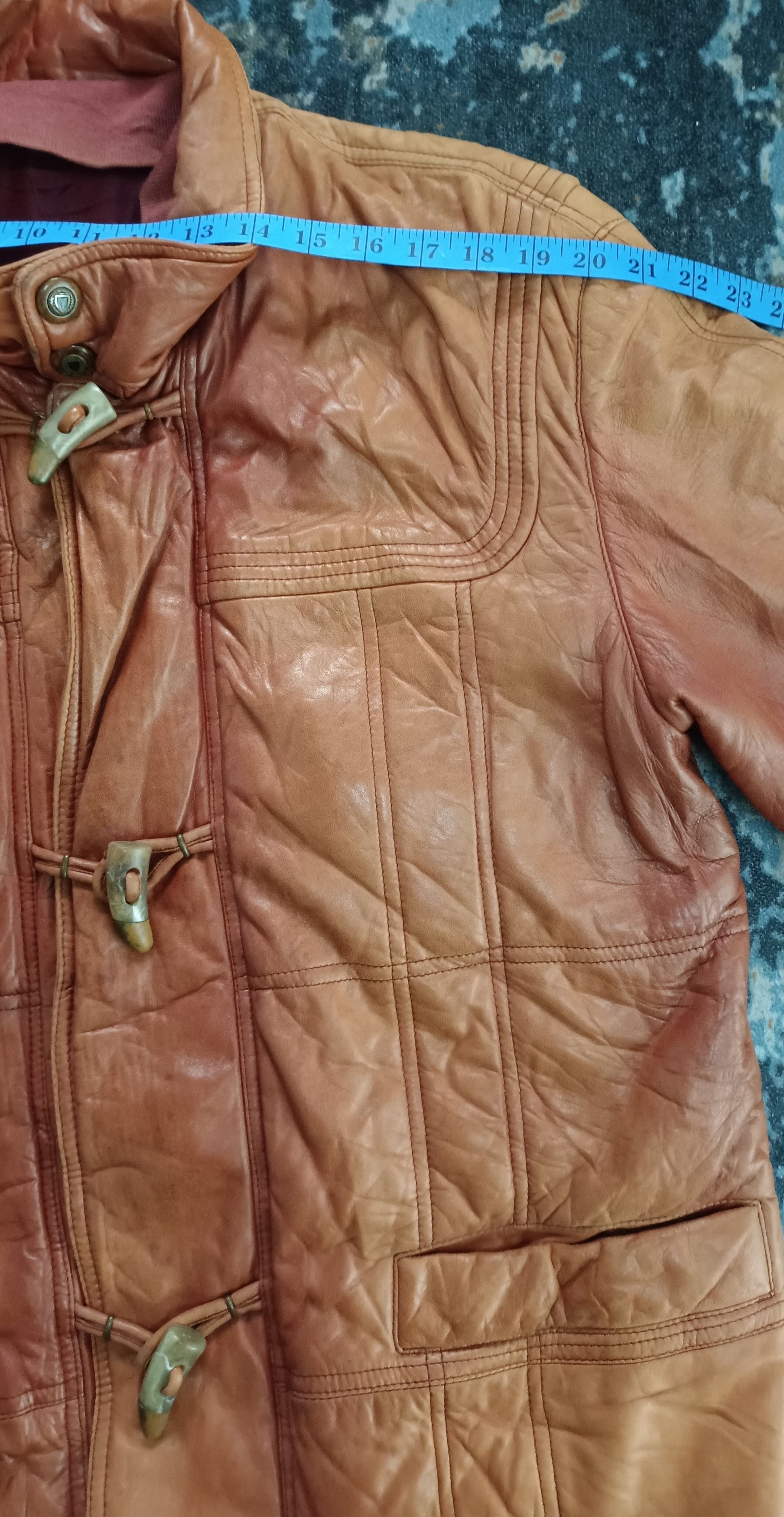 Vintage Vintage 🔥Novopel Leather Jacket Italian Designer Size US L / EU 52-54 / 3 - 17 Thumbnail