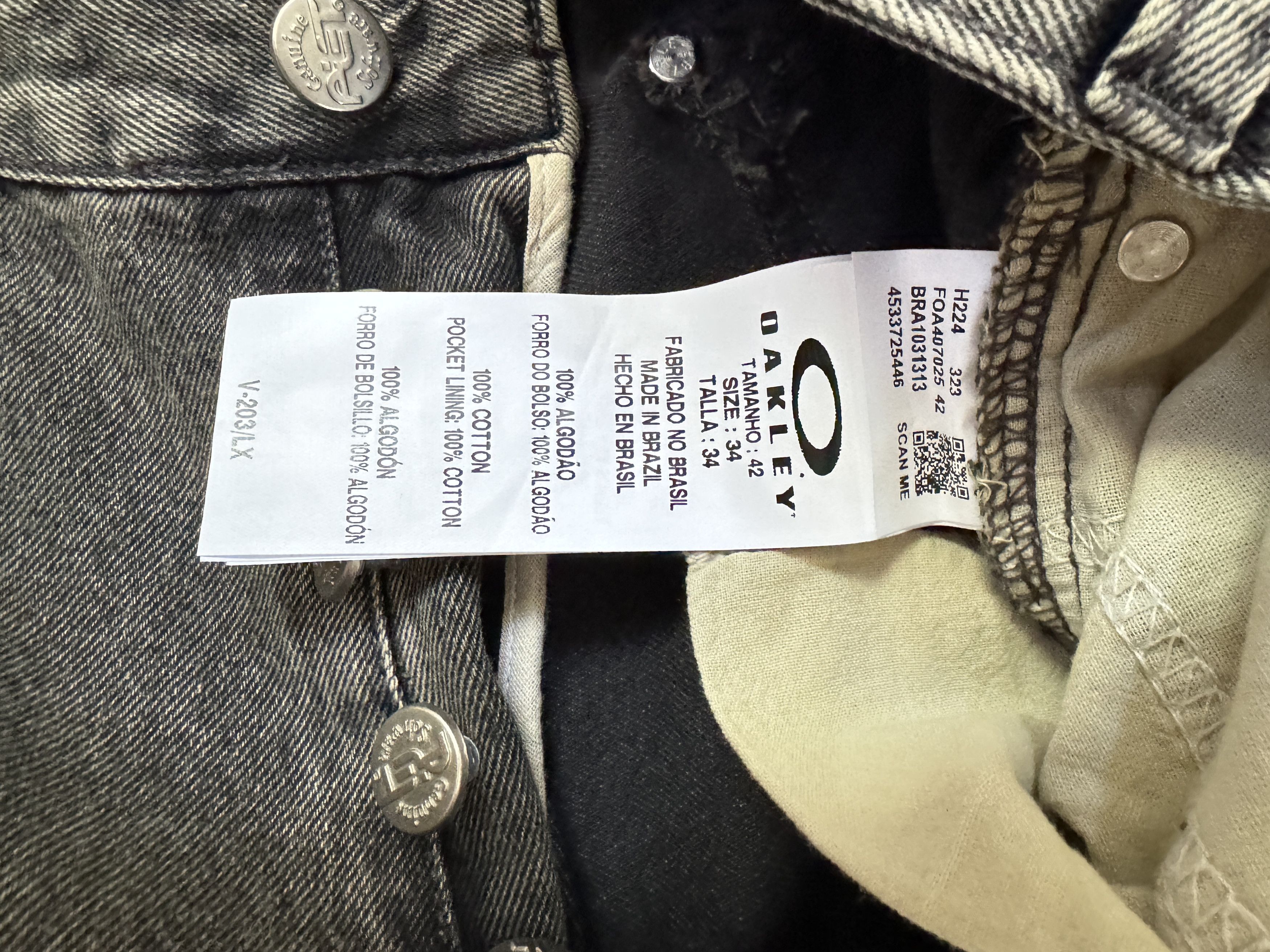 Oakley × PIET Piet Oakley Industrial Carpenter Denim Jeans Black Gray Size US 32 / EU 48 - 9 Thumbnail