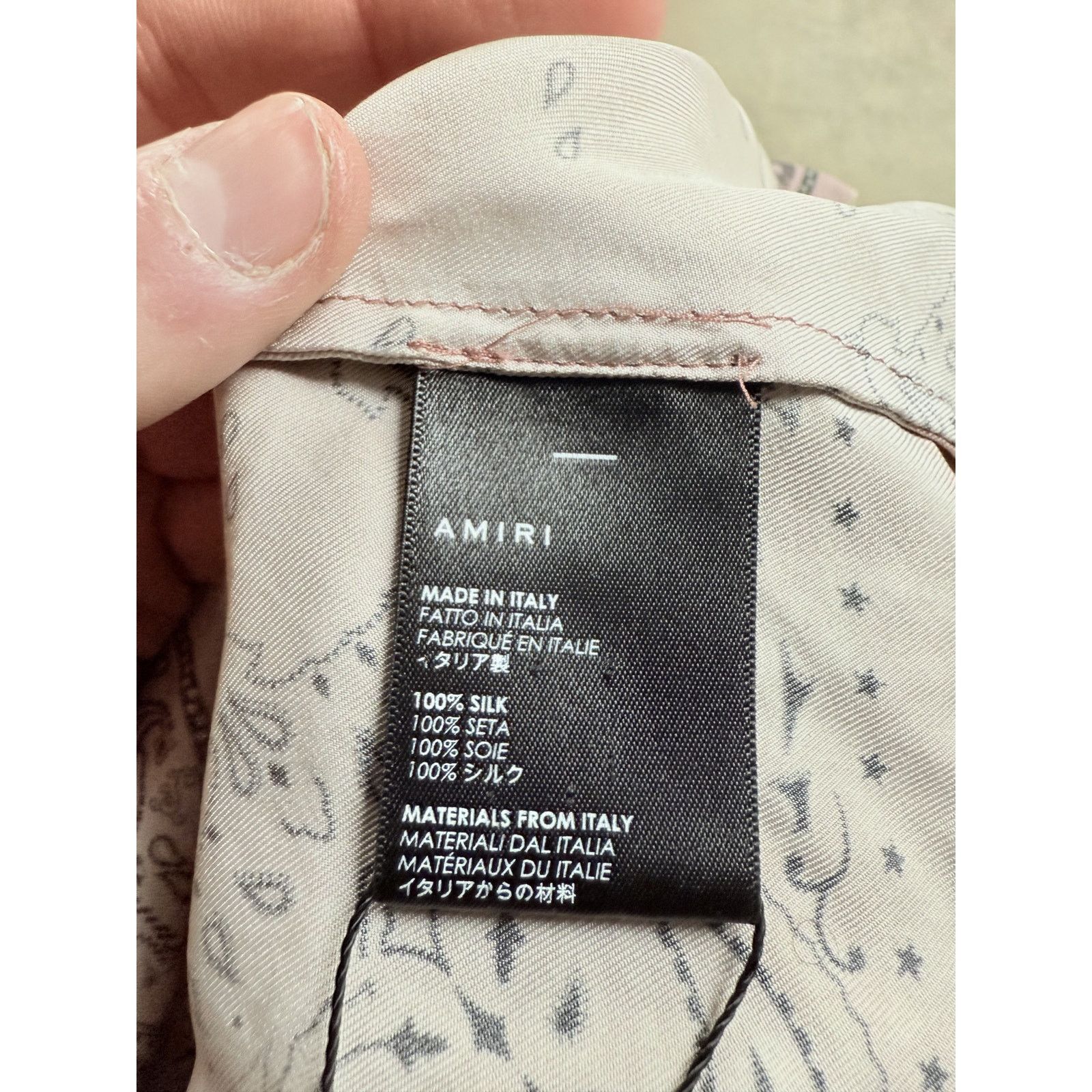 Amiri Amiri Silk Button Up Purple Pink Paisley Used Small Size US S / EU 44-46 / 1 - 2 Thumbnail