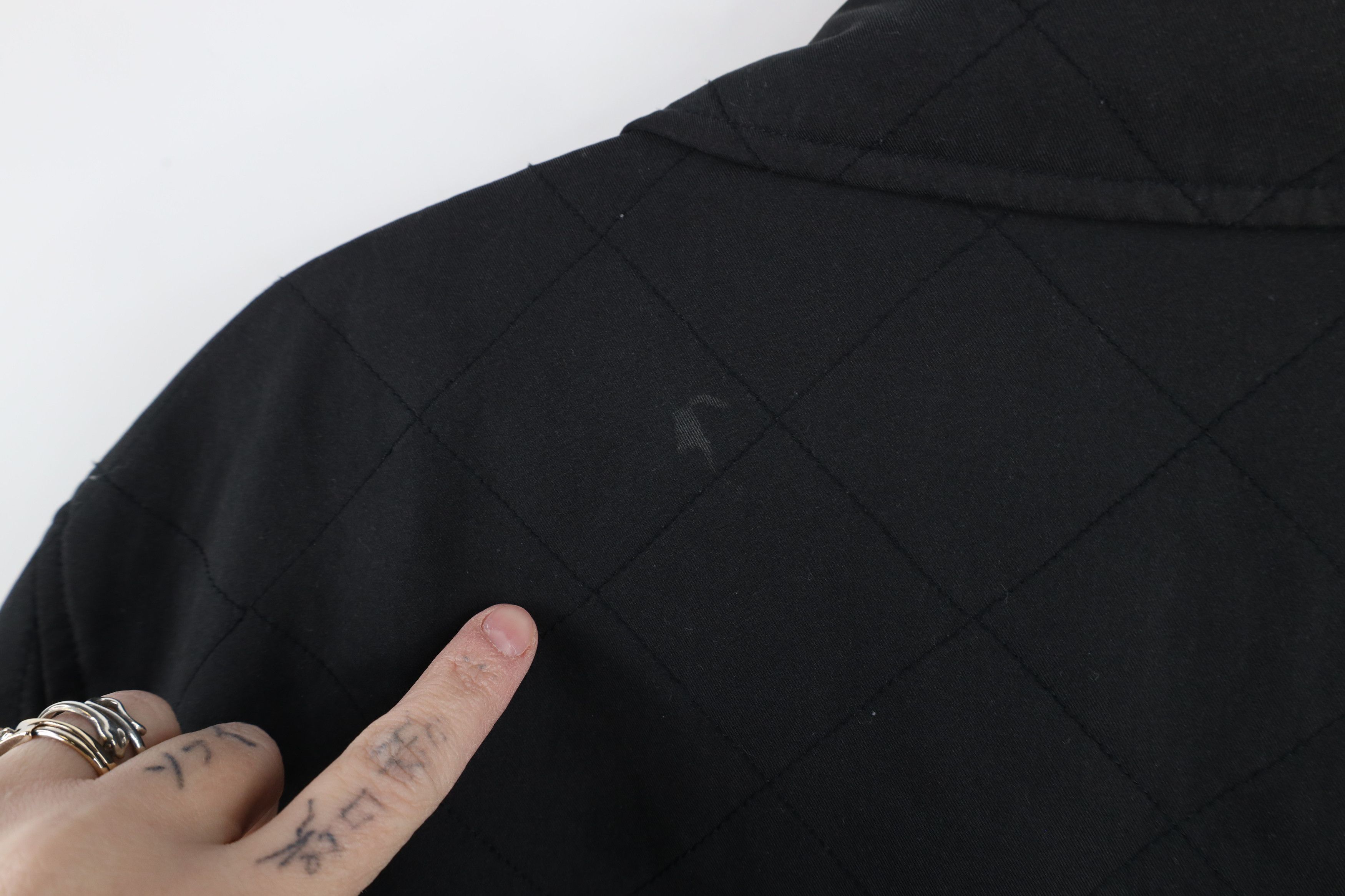 Orvis × Vintage Vintage Orvis Faded Blank Quilted Full Button Jacket Black Size L / US 10 / IT 46 - 9 Thumbnail