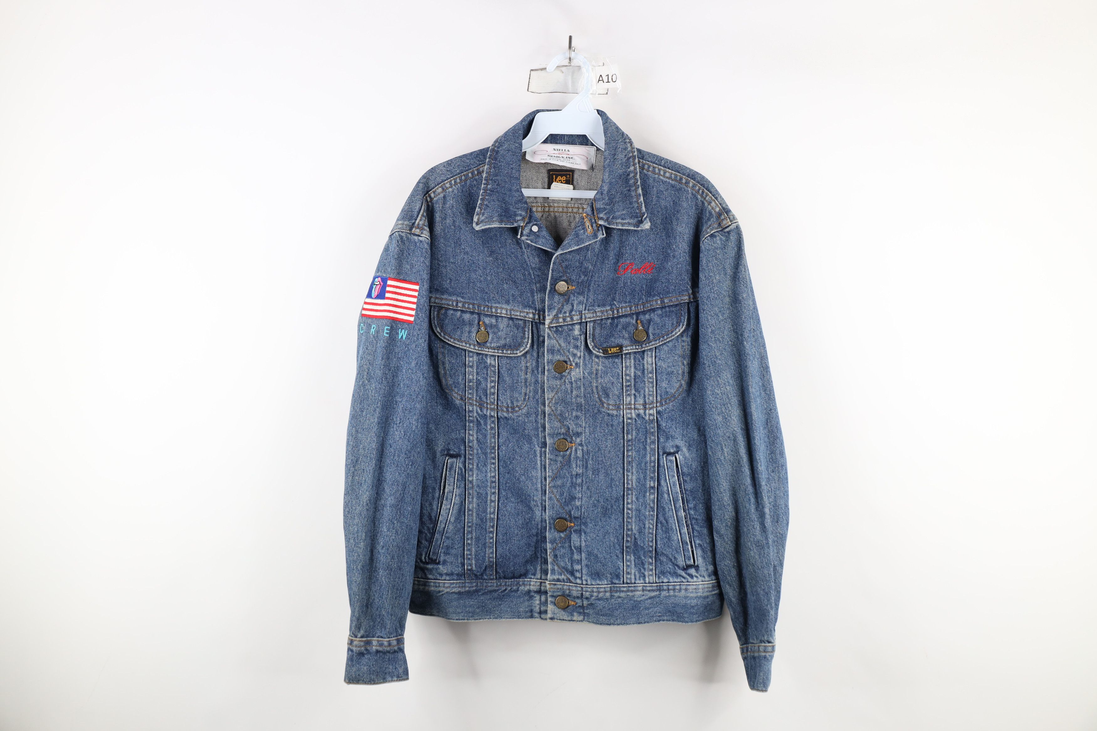 Vintage Vintage 90s The Rolling Stones Band Trucker Jacket USA Size US L / EU 52-54 / 3 - 1 Thumbnail