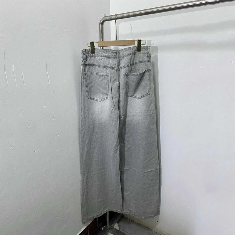 Japanese Brand Wide Leg Baggy Jeans Denim Size US 30 / EU 46 - 3 Thumbnail