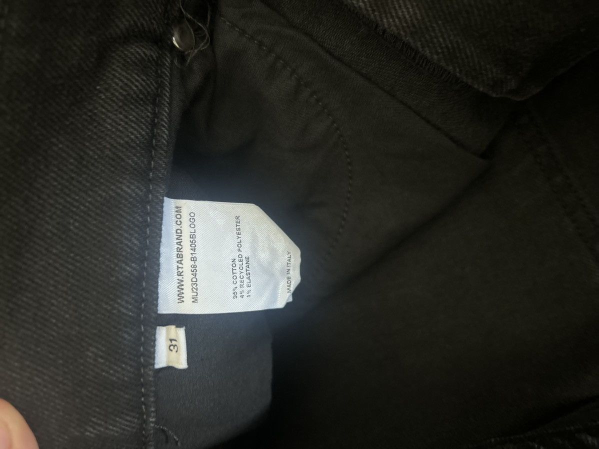 Rta RTA Brand Black Logo Jean Size US 31 - 7 Thumbnail