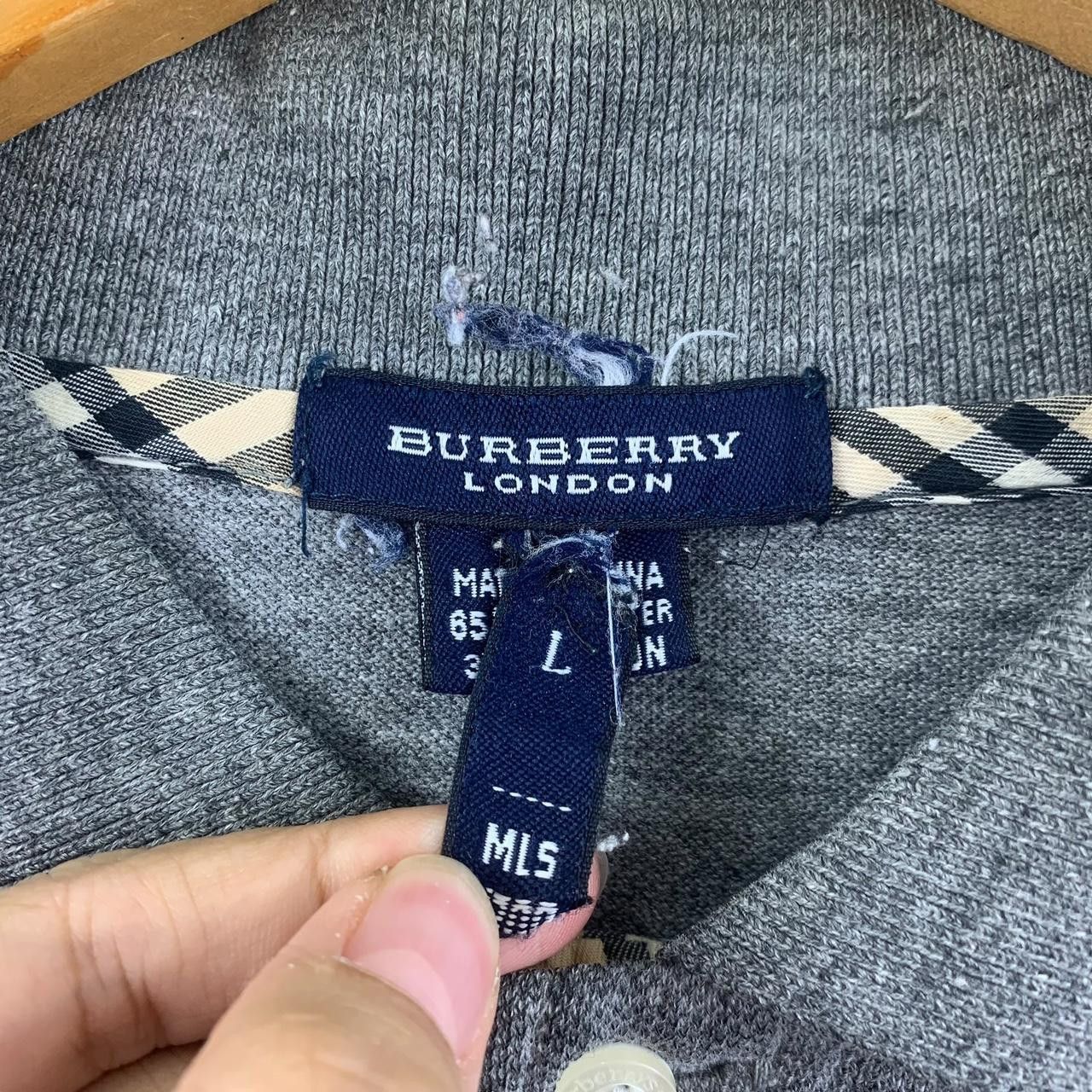Burberry Vintage BURBERRY LONDON Pocket Polo Tee Shirt Top Size L / US 10 / IT 46 - 3 Thumbnail