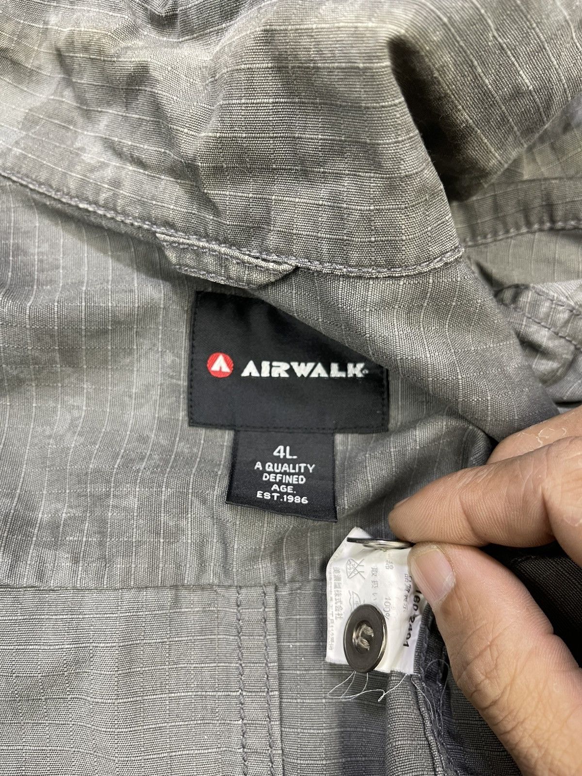 Airwalk Airwalk Ripstop Camouflage Zip Up Overshirt Jacket Size US XXL / EU 58 / 5 - 15 Thumbnail
