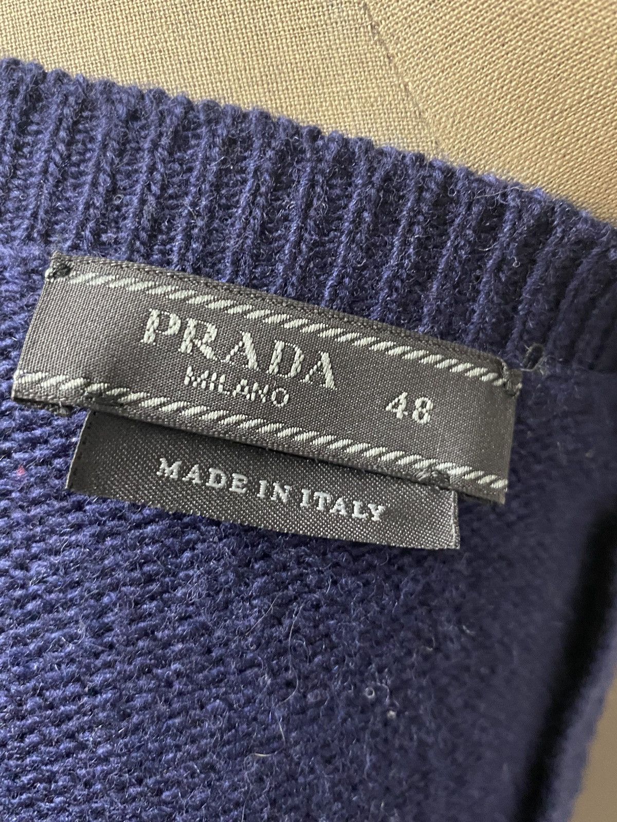 Prada Prada Wool Cashmere Fair Isle Knit Sweater - Size 48 Size US M / EU 48-50 / 2 - 5 Thumbnail