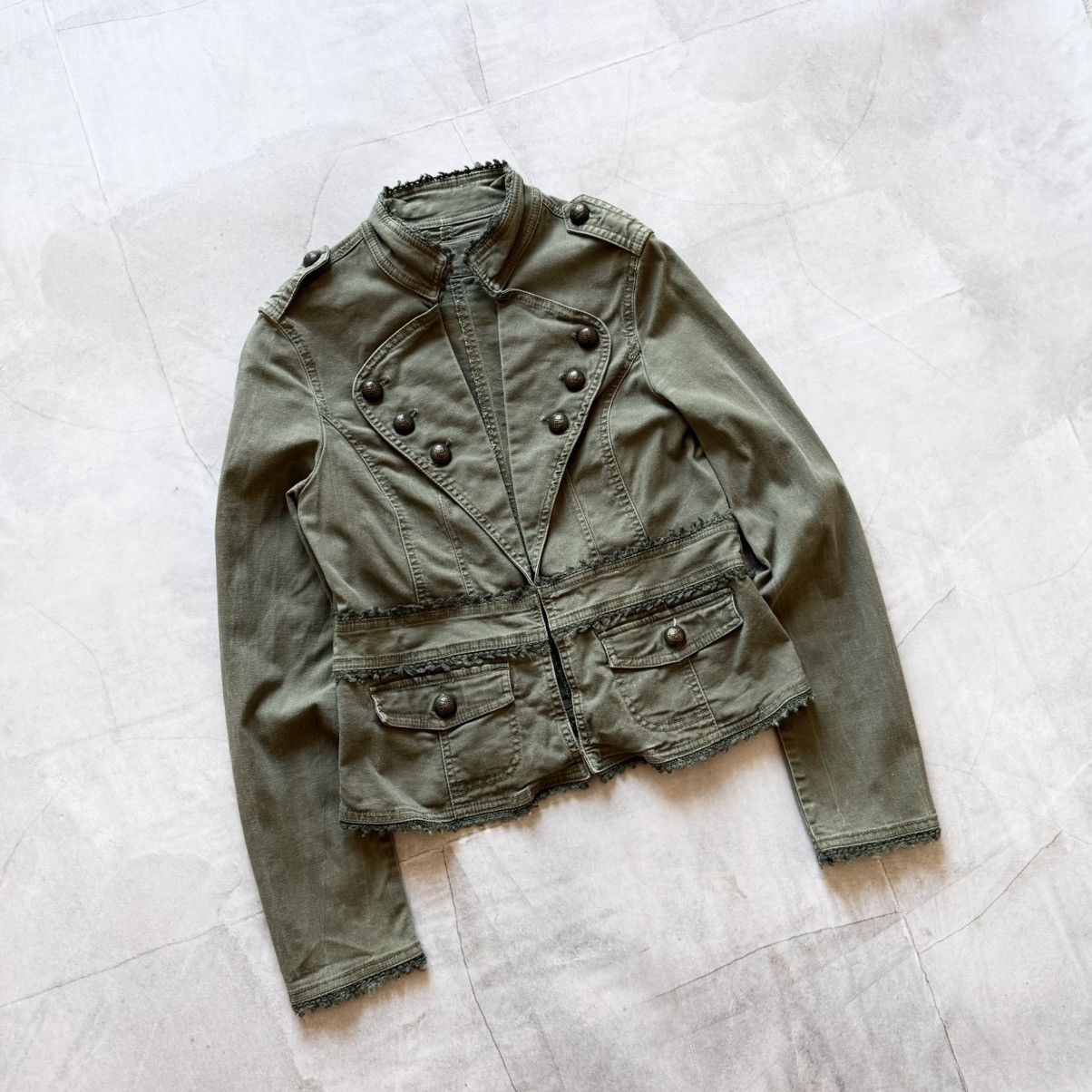 Hysteric Glamour × Undercover 00s Napoleon Military Faded Jacket Coat PPFM YSL LGB Vibe Size S / US 4 / IT 40 - 1 Thumbnail