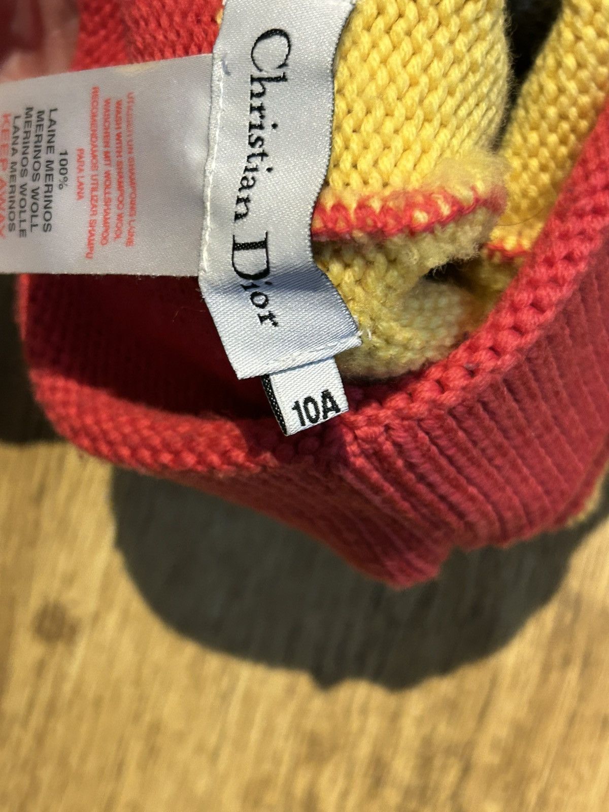 Dior Vintage Christian Dior Rasta beanie/bobble hat Size 10A Size ONE SIZE - 10 Thumbnail