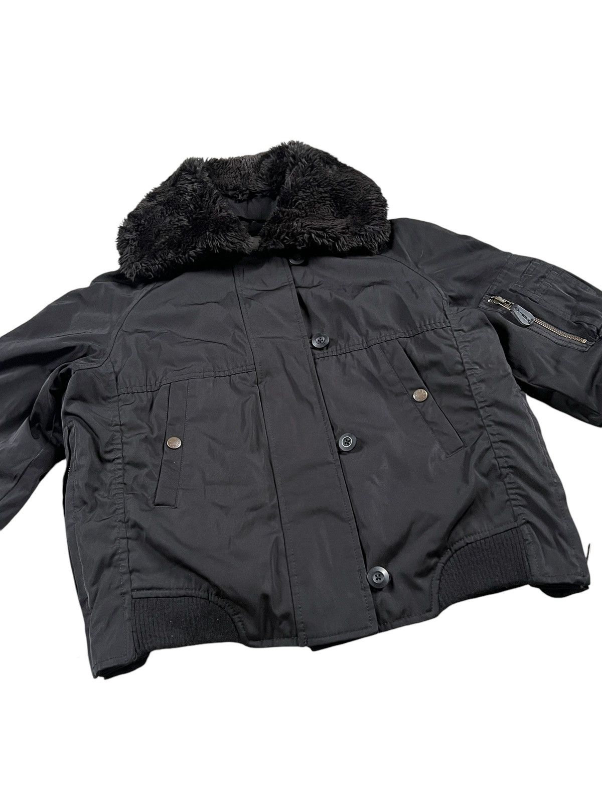 Avirex Avirex Belle Fur Collar Bomber Jacket Size M / US 6-8 / IT 42-44 - 6 Thumbnail
