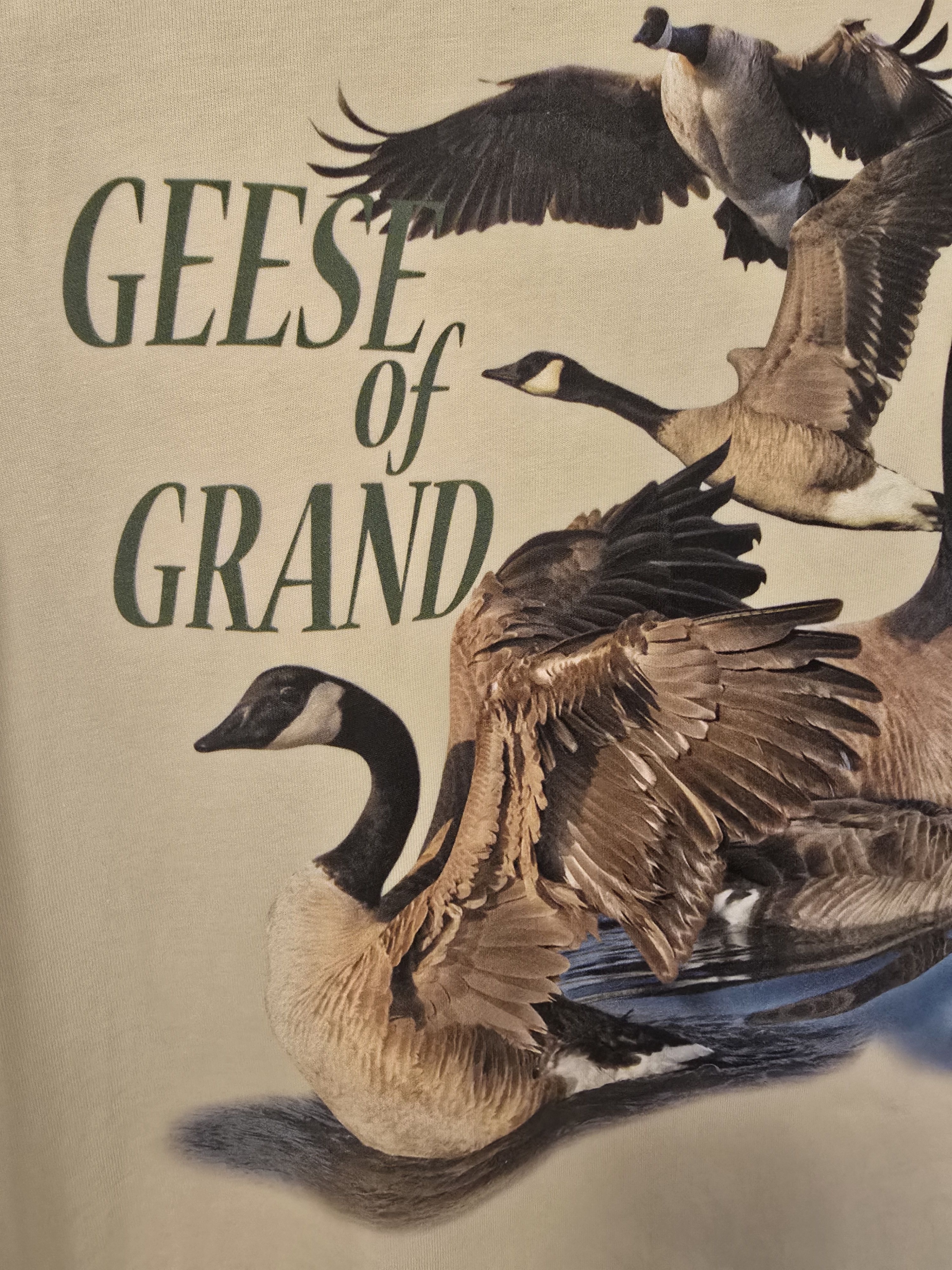 Other Grand Collection Beige Geese of Grand M Cotton T-Shirt Size US M / EU 48-50 / 2 - 9 Thumbnail