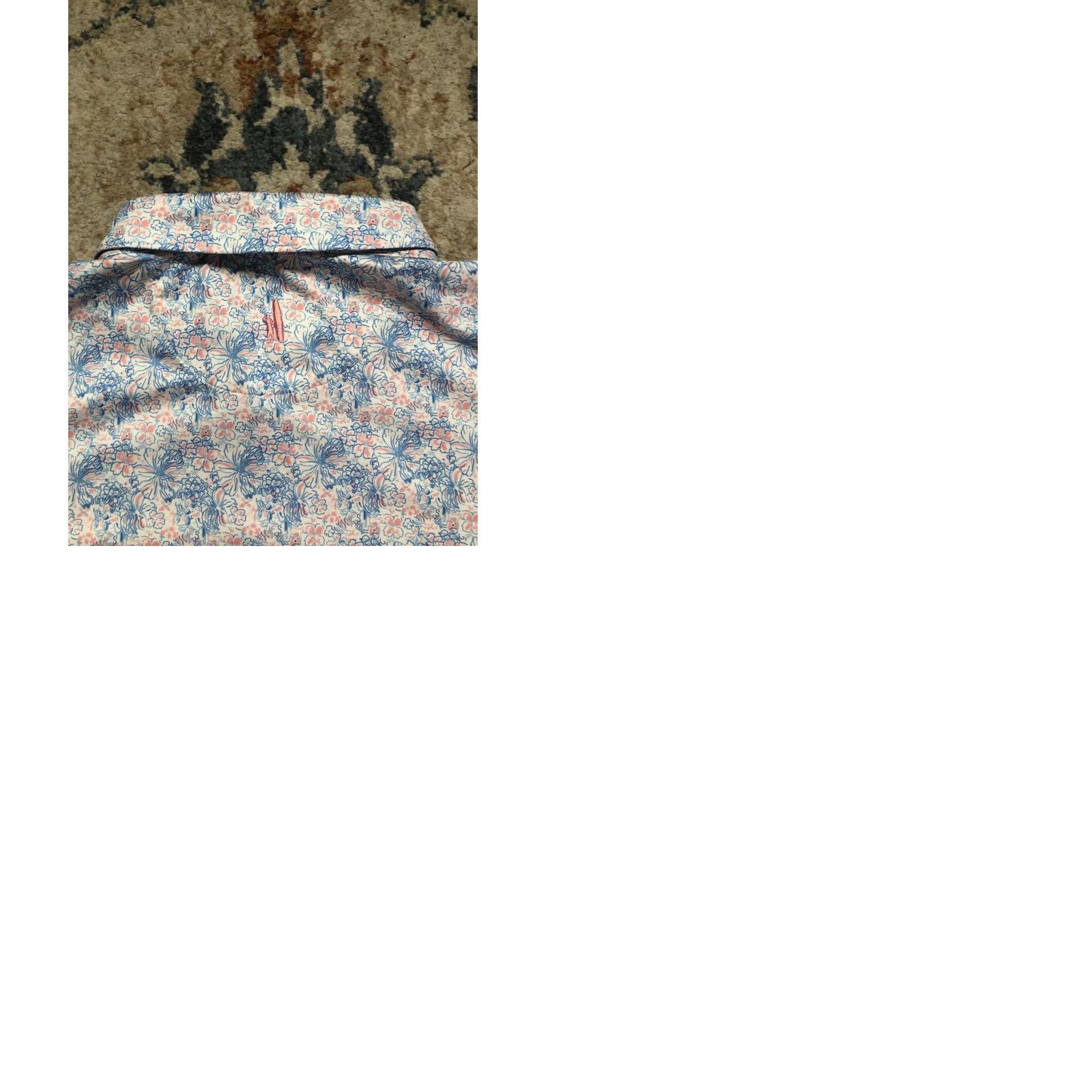 johnnie-O Johnnie-O Featherweight Golf Polo Shirt Mens Size 2XL Blue Floral Size US XXL / EU 58 / 5 - 9 Thumbnail