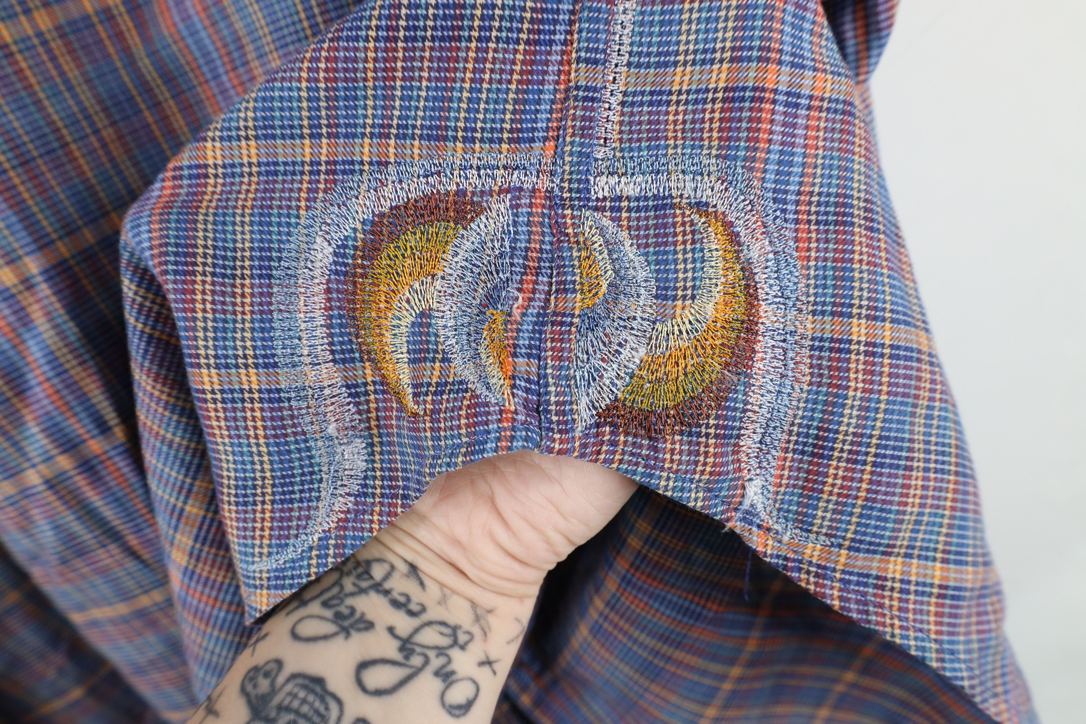 Robert Graham × Vintage Robert Graham York Flip Cuff Rainbow Collared Button Shirt Size US XXL / EU 58 / 5 - 11 Thumbnail