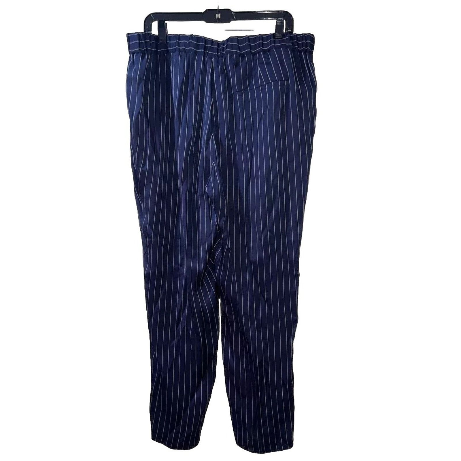Hugo Boss Vintage HUGO BOSS women Blue Pinstripe Blazer XL 48 A000086 Size XL / US 12-14 / IT 48-50 - 6 Thumbnail