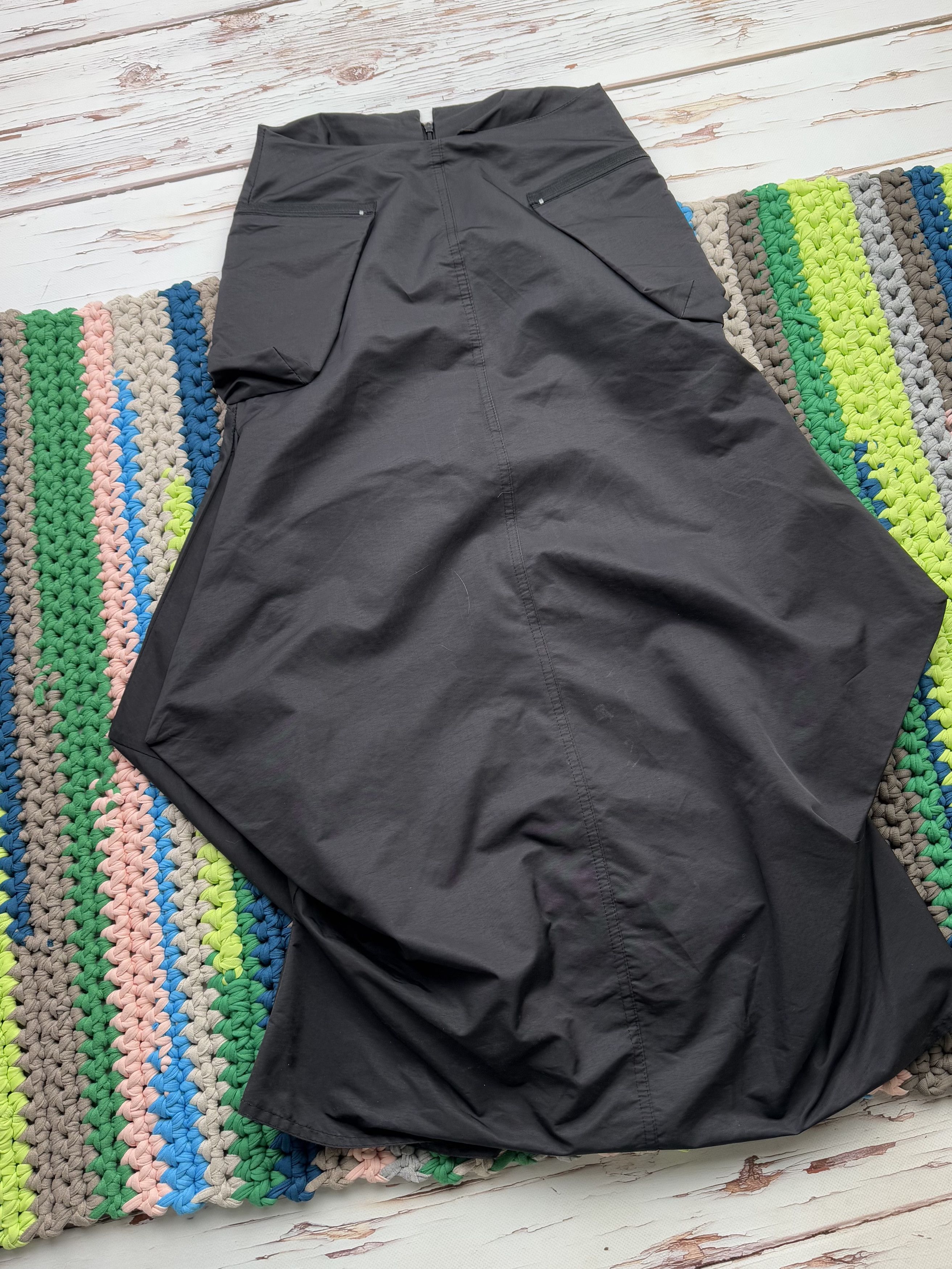 Japanese Brand Vintage Maxi Skirt With Bondage (ET1)(D15) Size 26" / US 2 / IT 38 - 6 Thumbnail