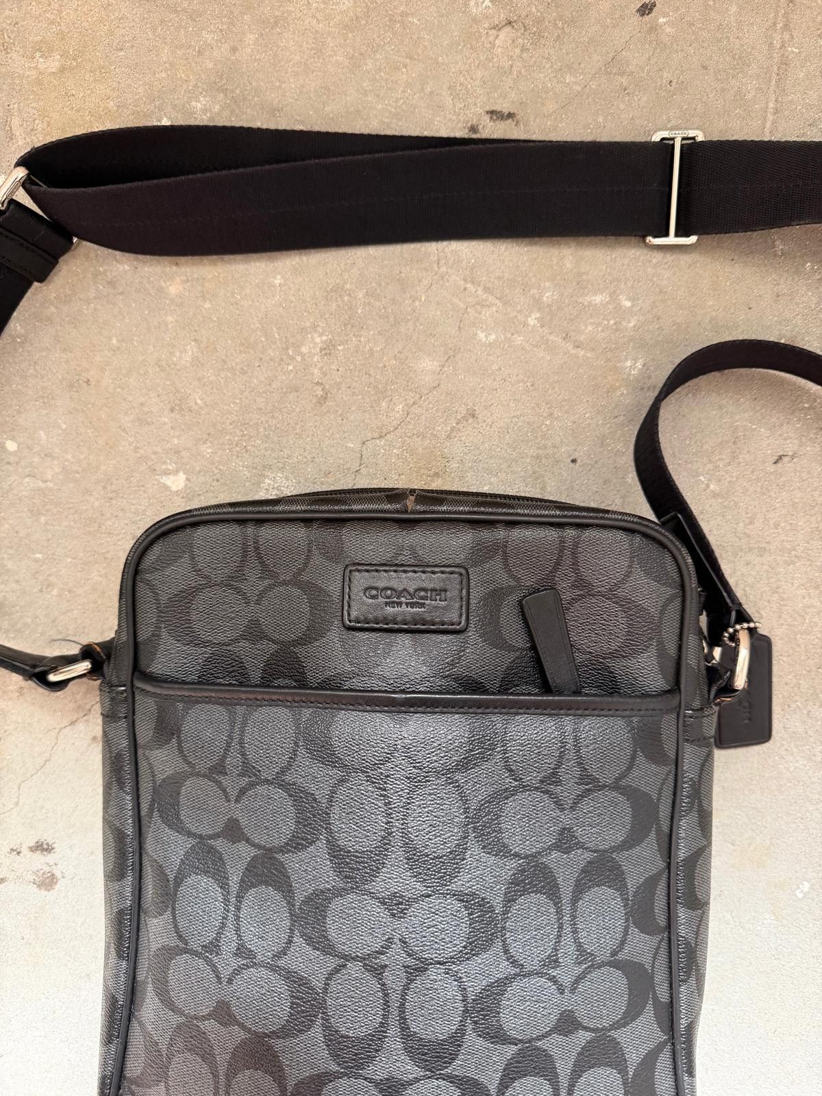 Coach Coach Signature Houston Flight Crossbody Bag Grey/Black Size ONE SIZE - 3 Thumbnail